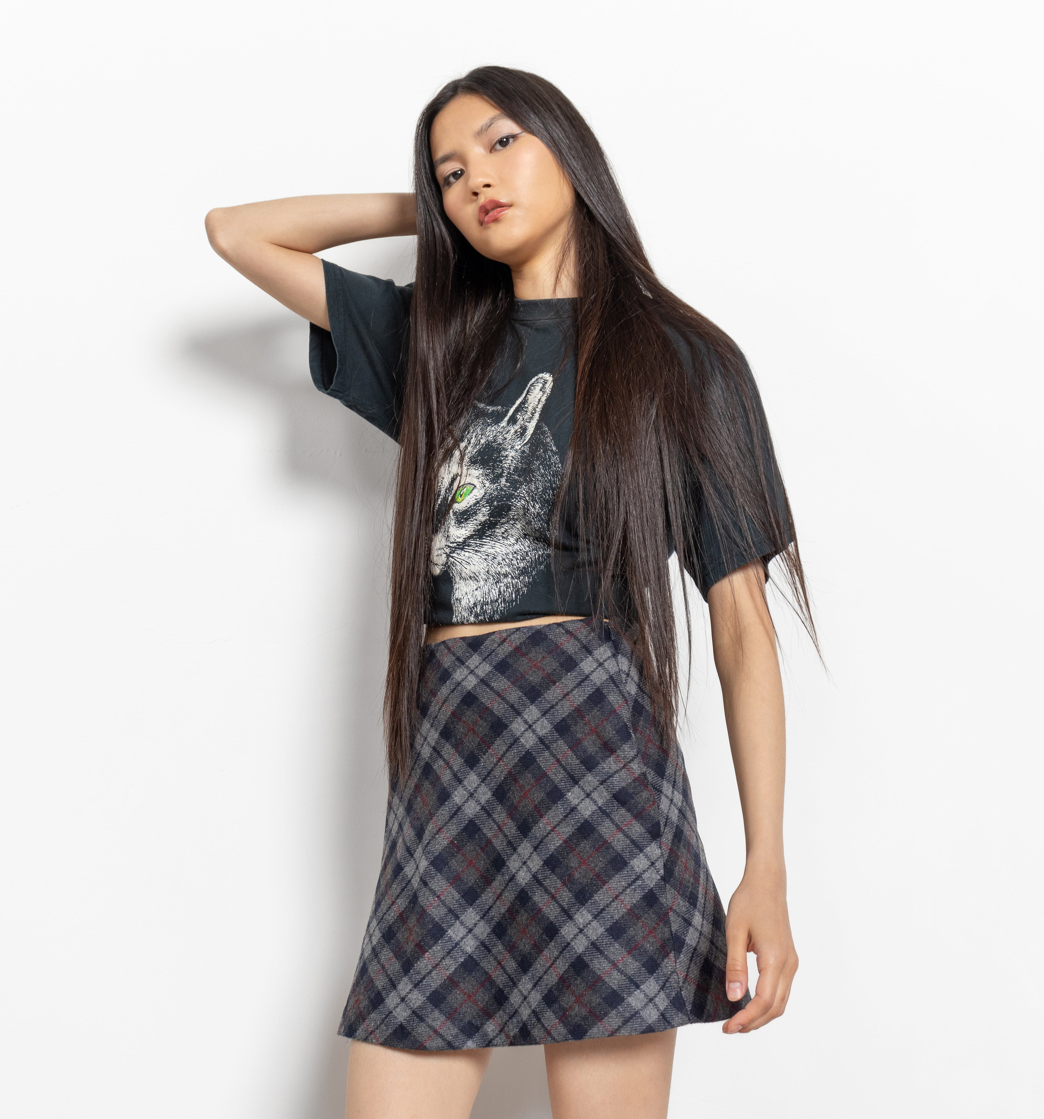 Vintage Plaid Mini Skirts – Better Stay Together