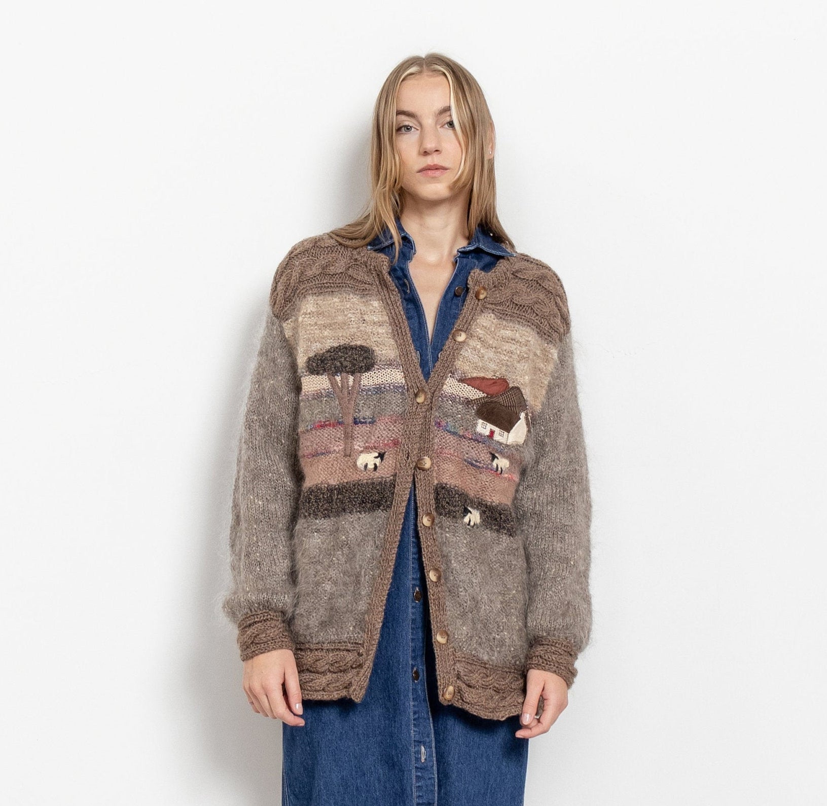 Vintage Oversize Mohair Cardigan – Better Stay Together