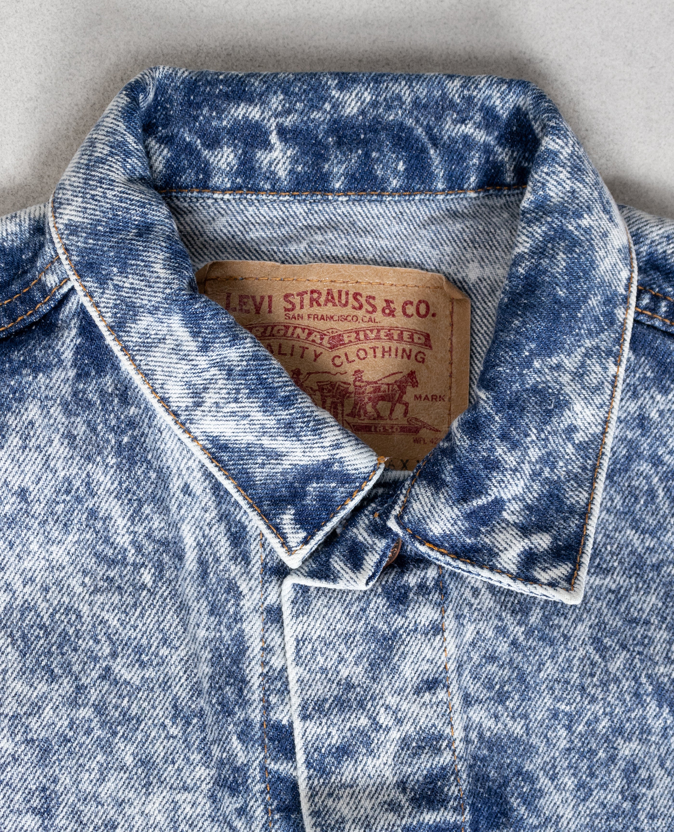 Levis acid wash denim jacket on sale