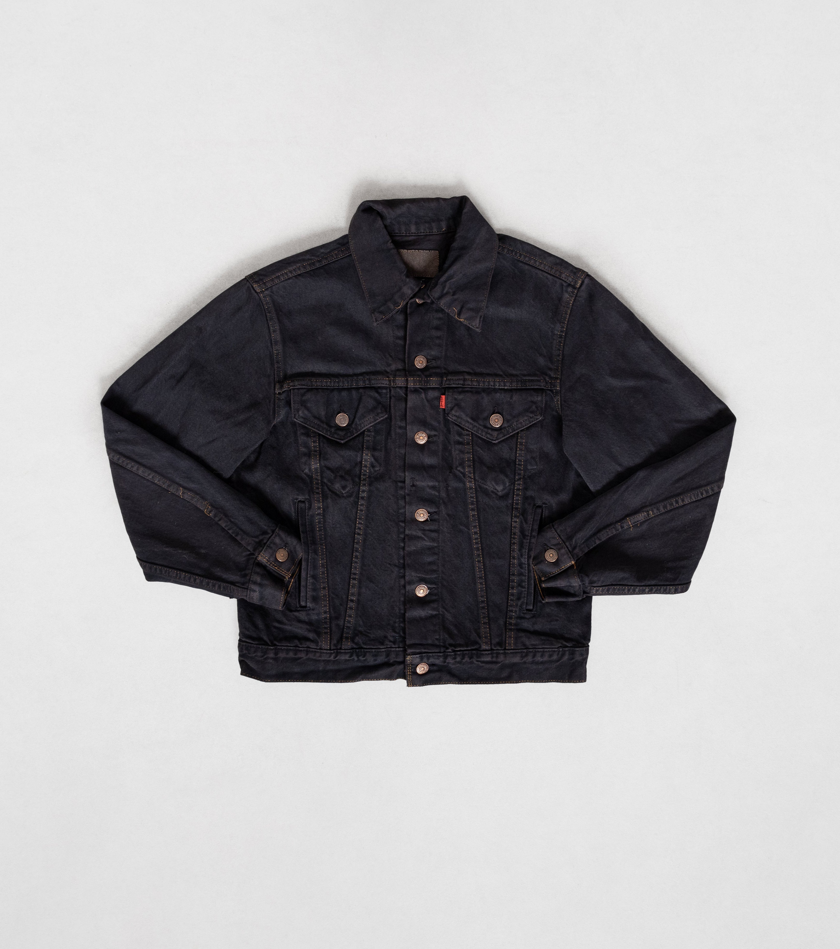 2005 Levi’s all black denim jacket 00s 90s Trucker Jacket - White | Levi's® US