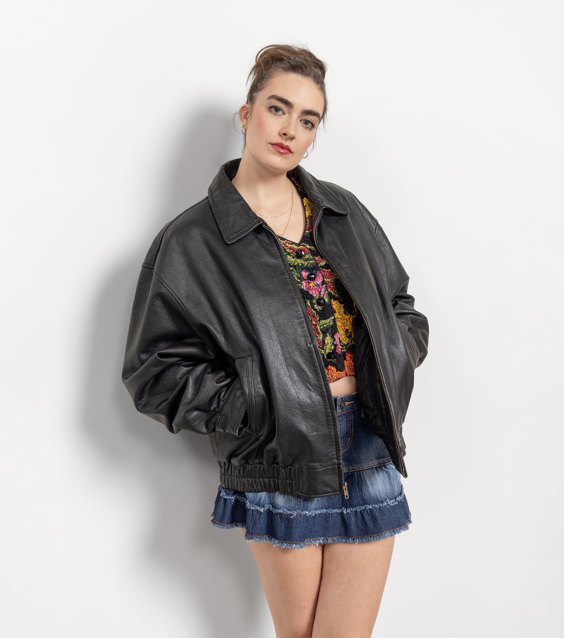 Leather Bomber