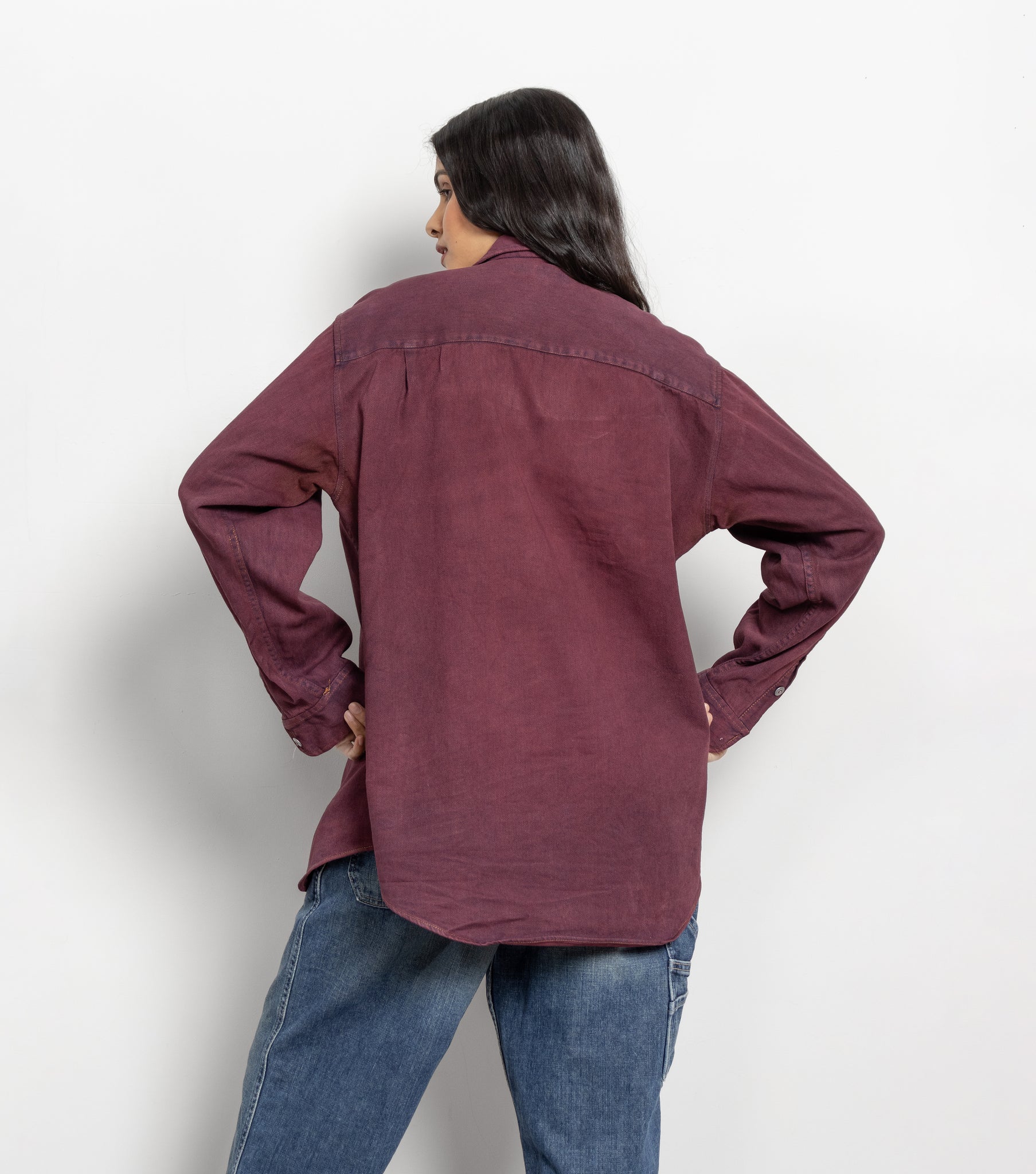 Burgundy Denim