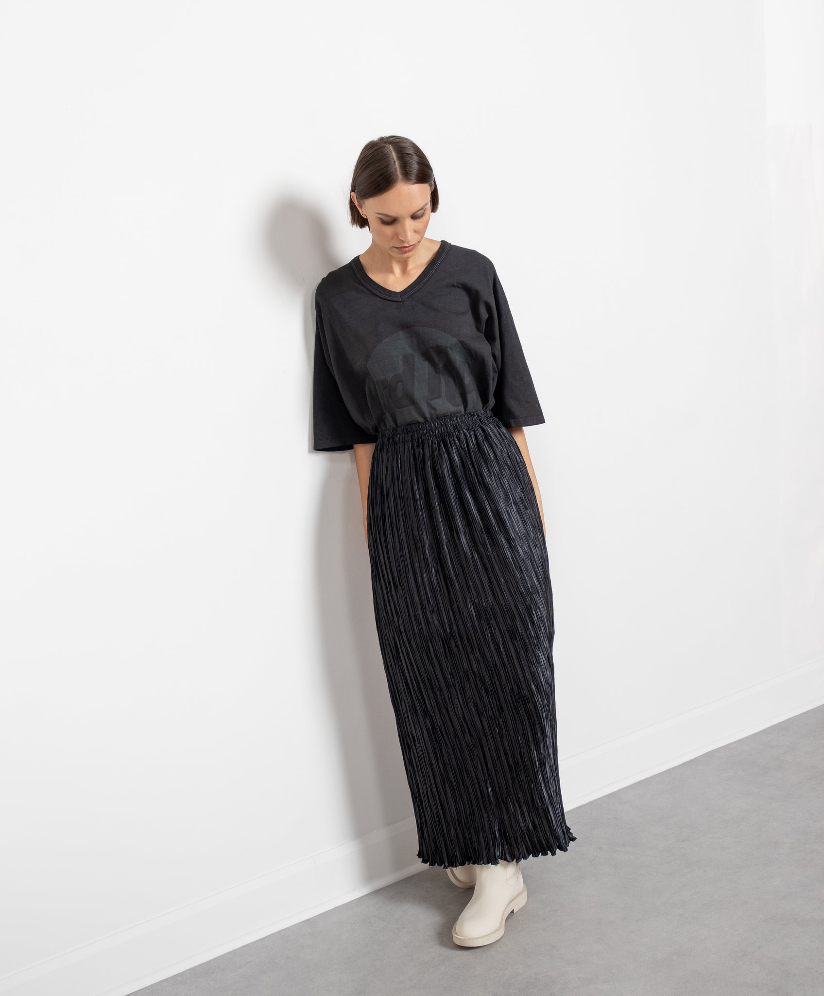 Pleated Maxi