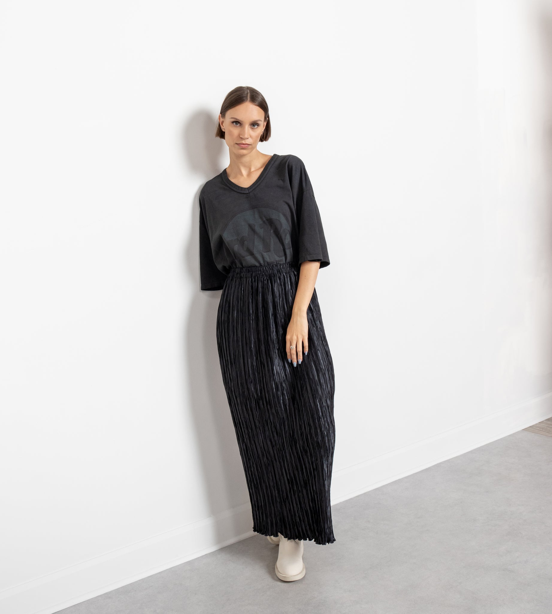 Pleated Maxi