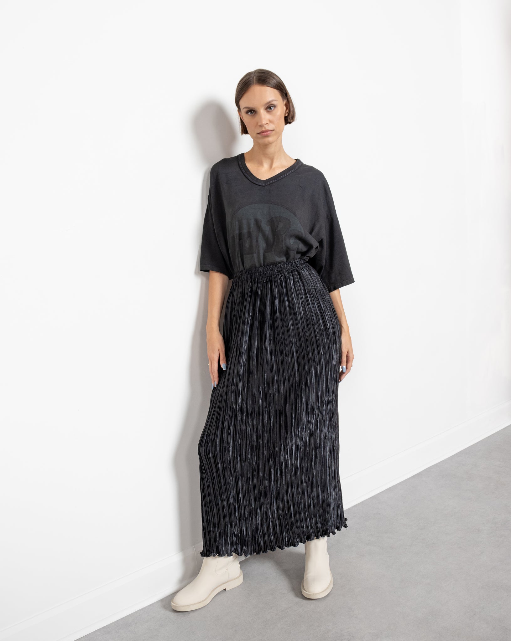 Pleated Maxi