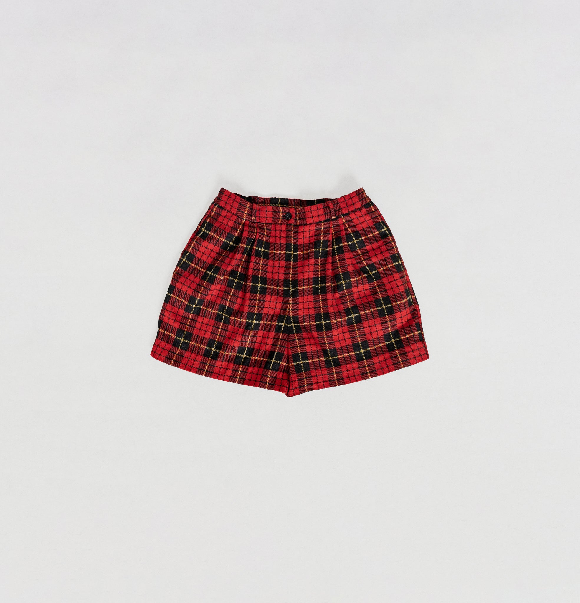 Plaid Wool Pleats