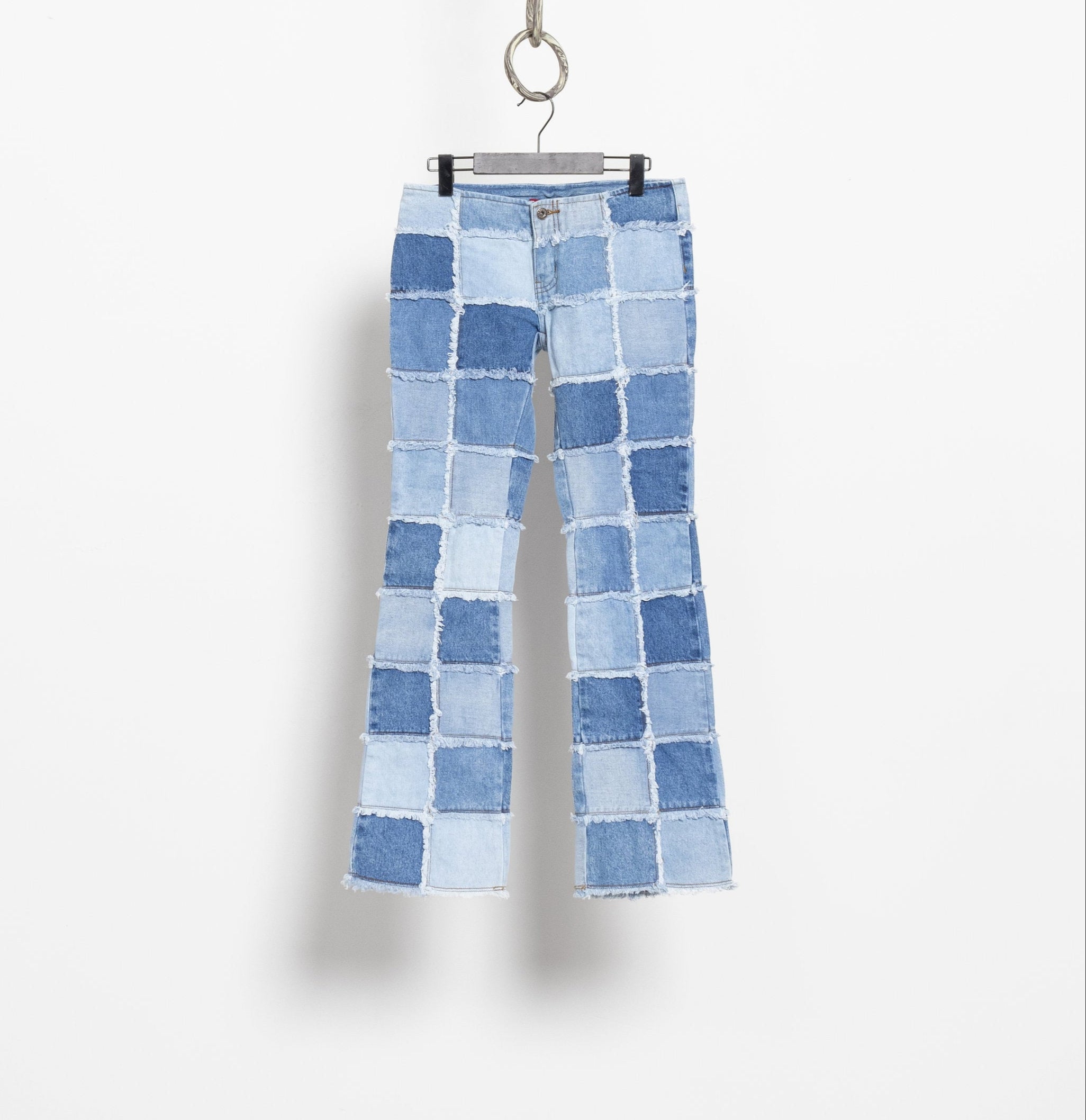 デニム・ジーパン ChloAC Patchwork Jeans patchwork wide-leg jeans | GUESS