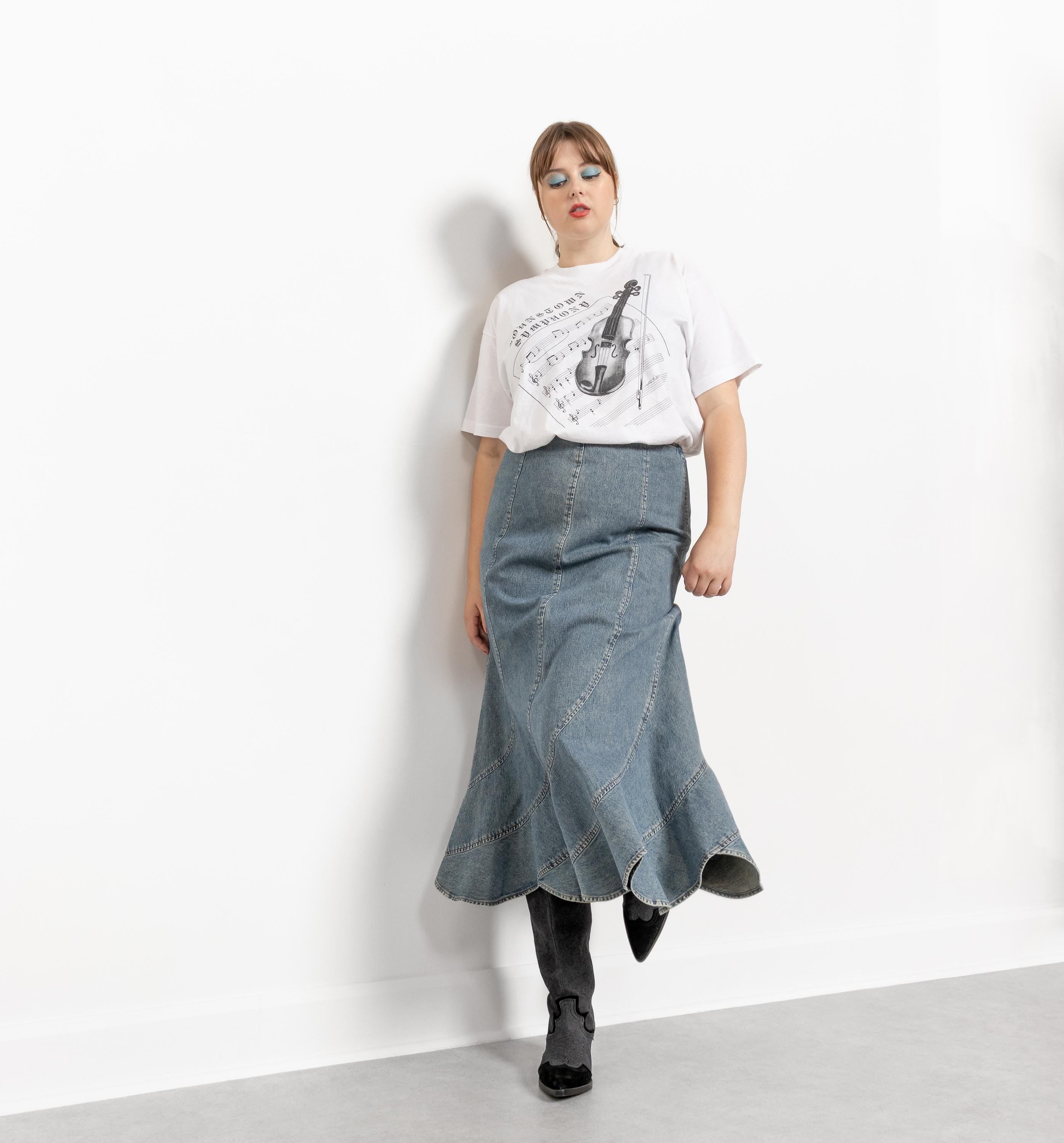 Vintage Denim Maxi Skirts – Better Stay Together Vintage Denim Maxi Skirts – Better Stay Together