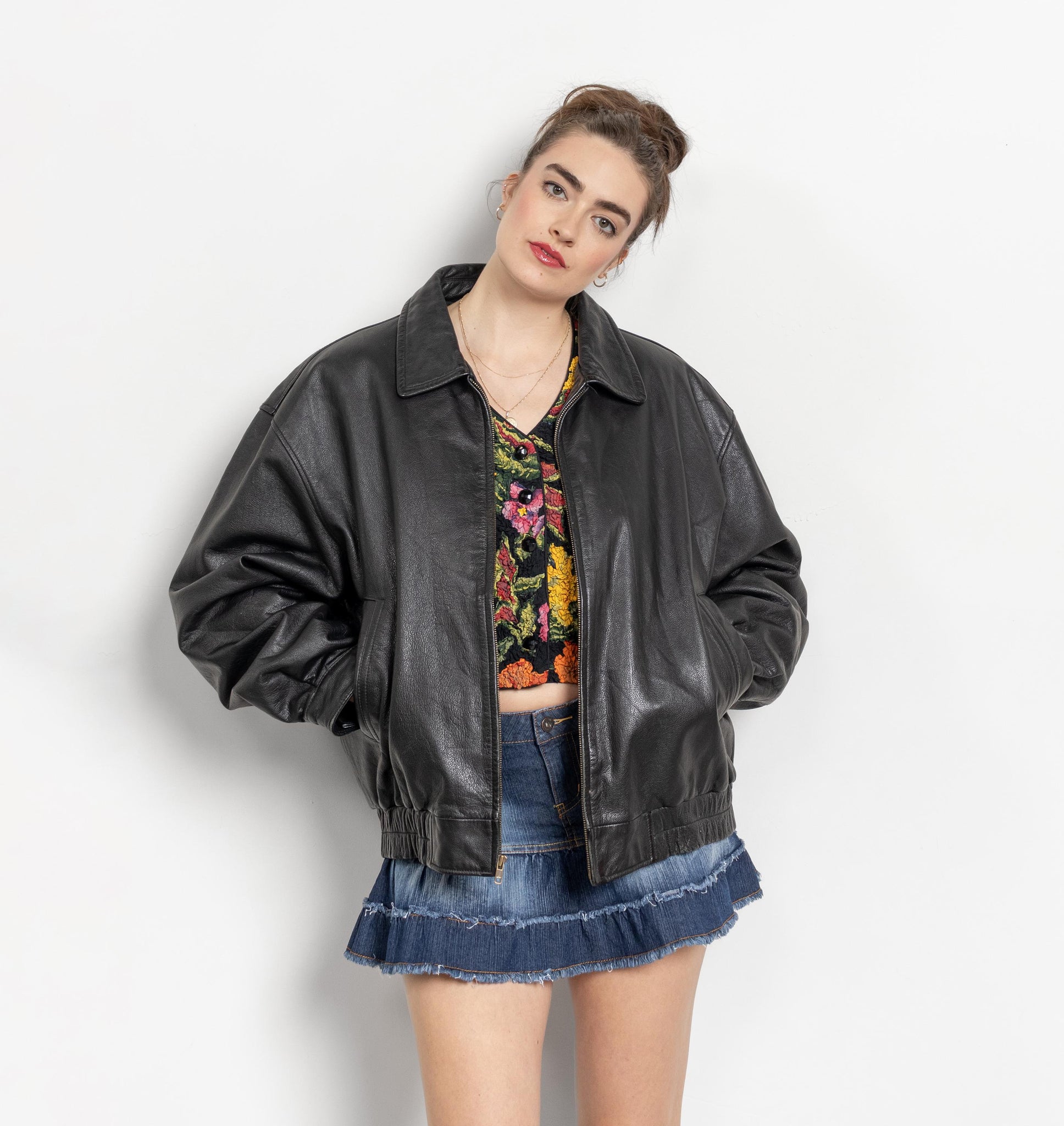 Leather Bomber