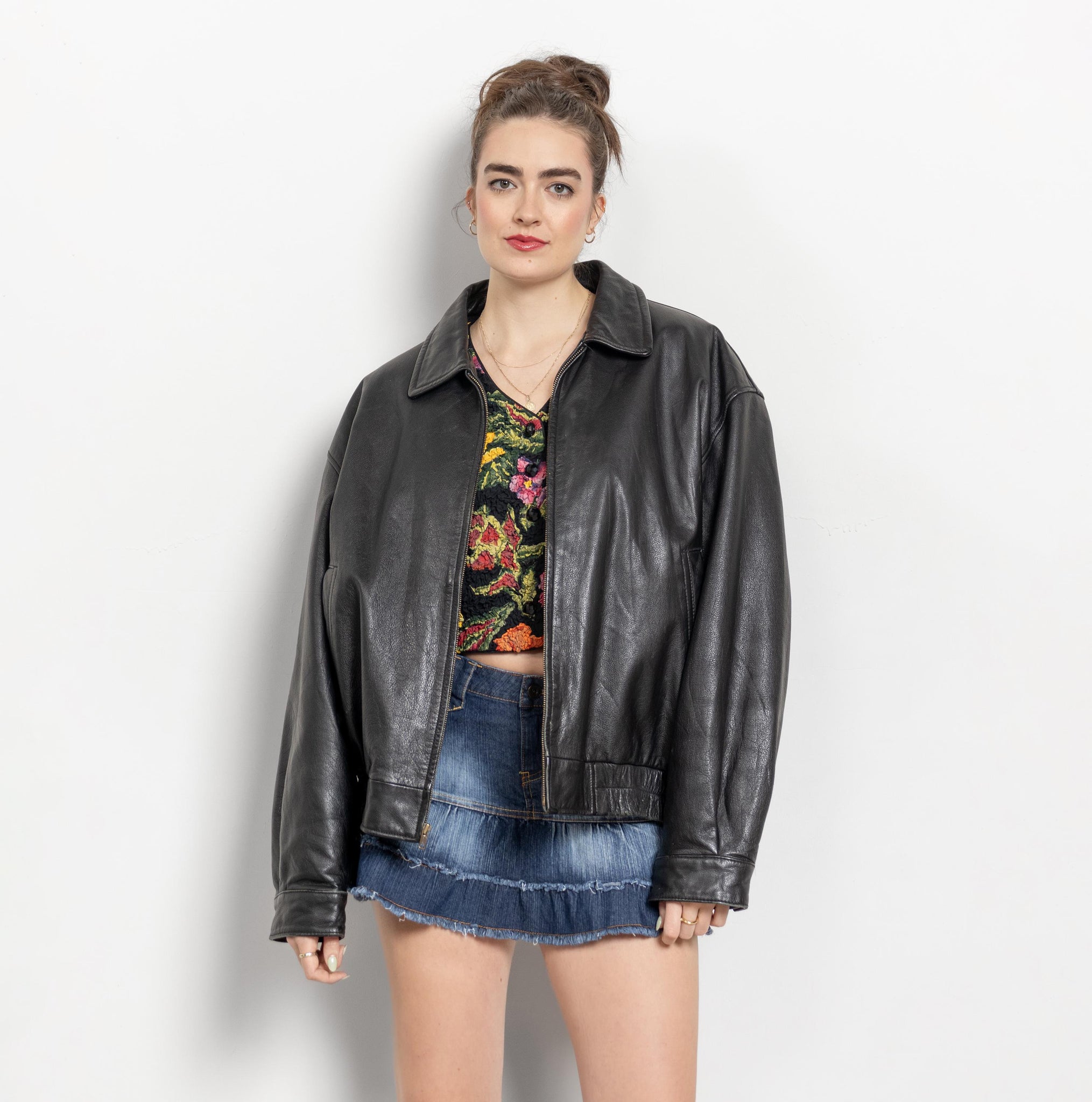 Leather Bomber