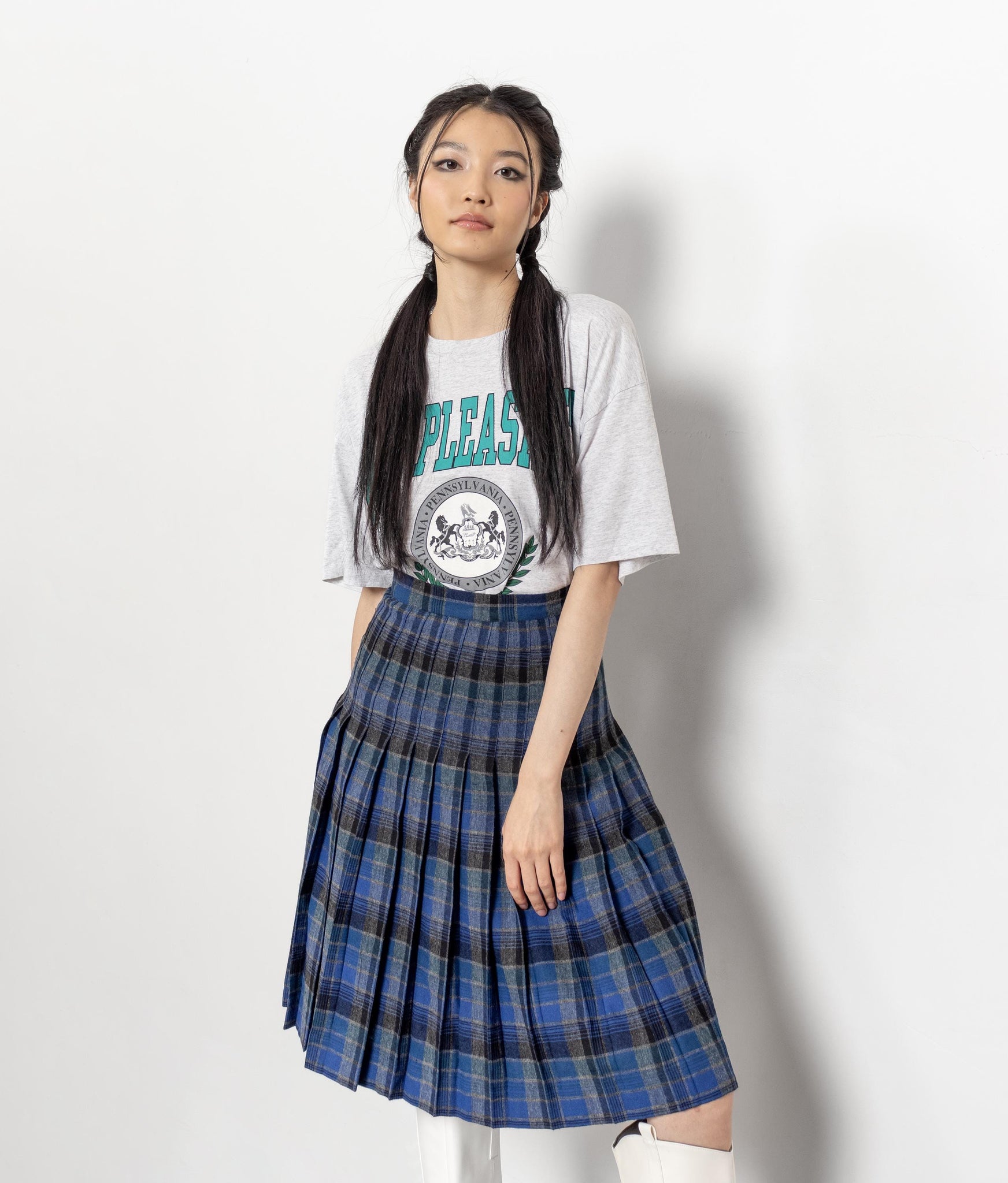Pleated Plaid