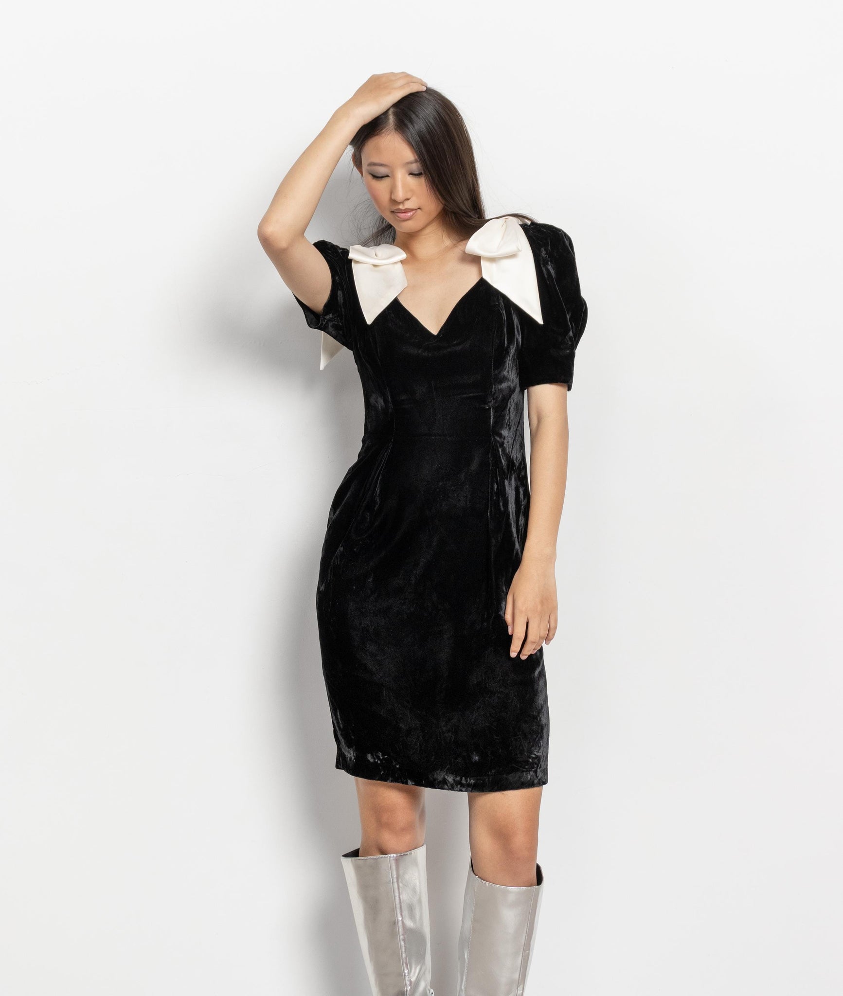 black coquette dress Crush Sequin Maxi in 27.5 16 M Satin Coquette Dress in Black