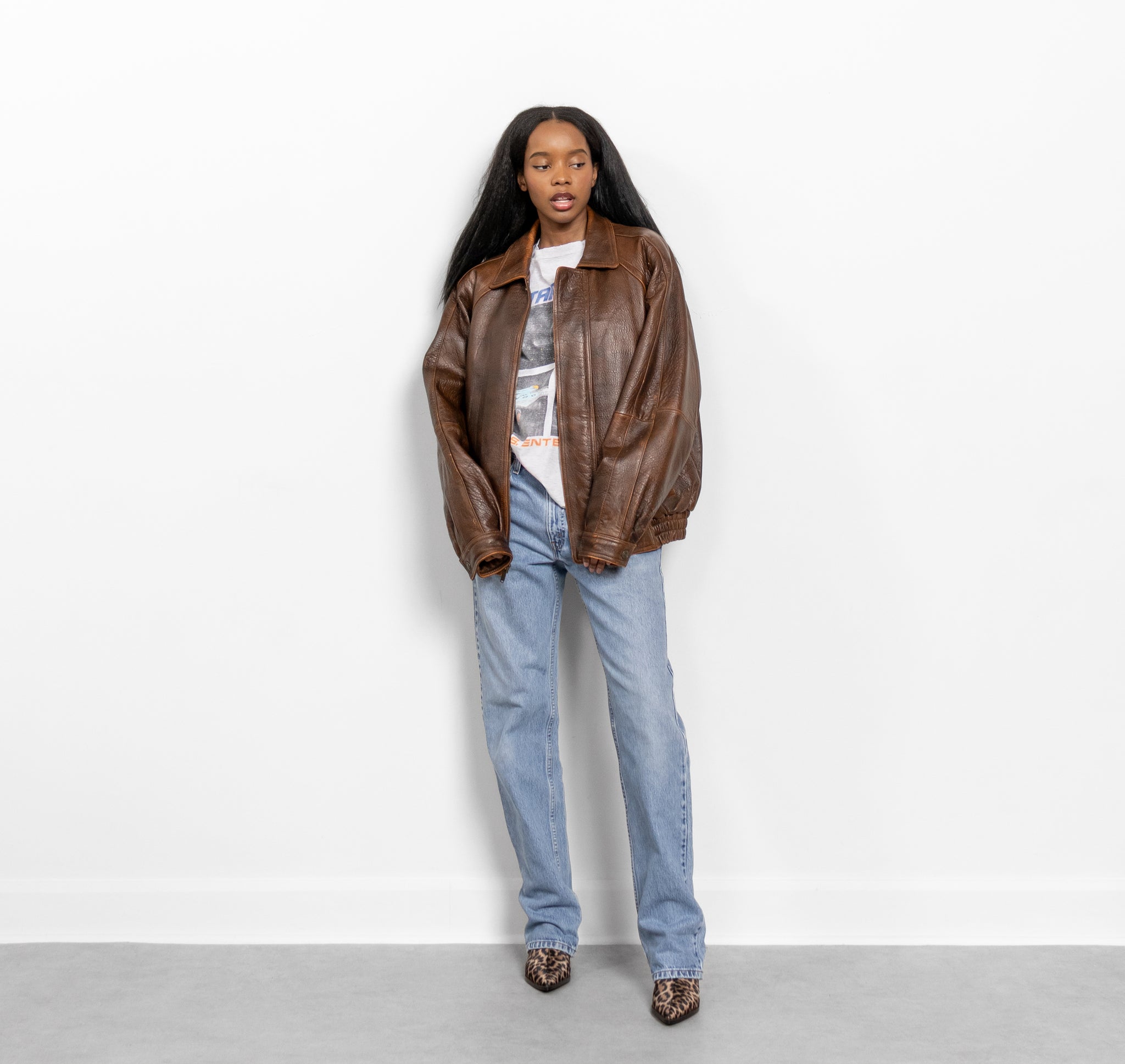 Leather Bomber