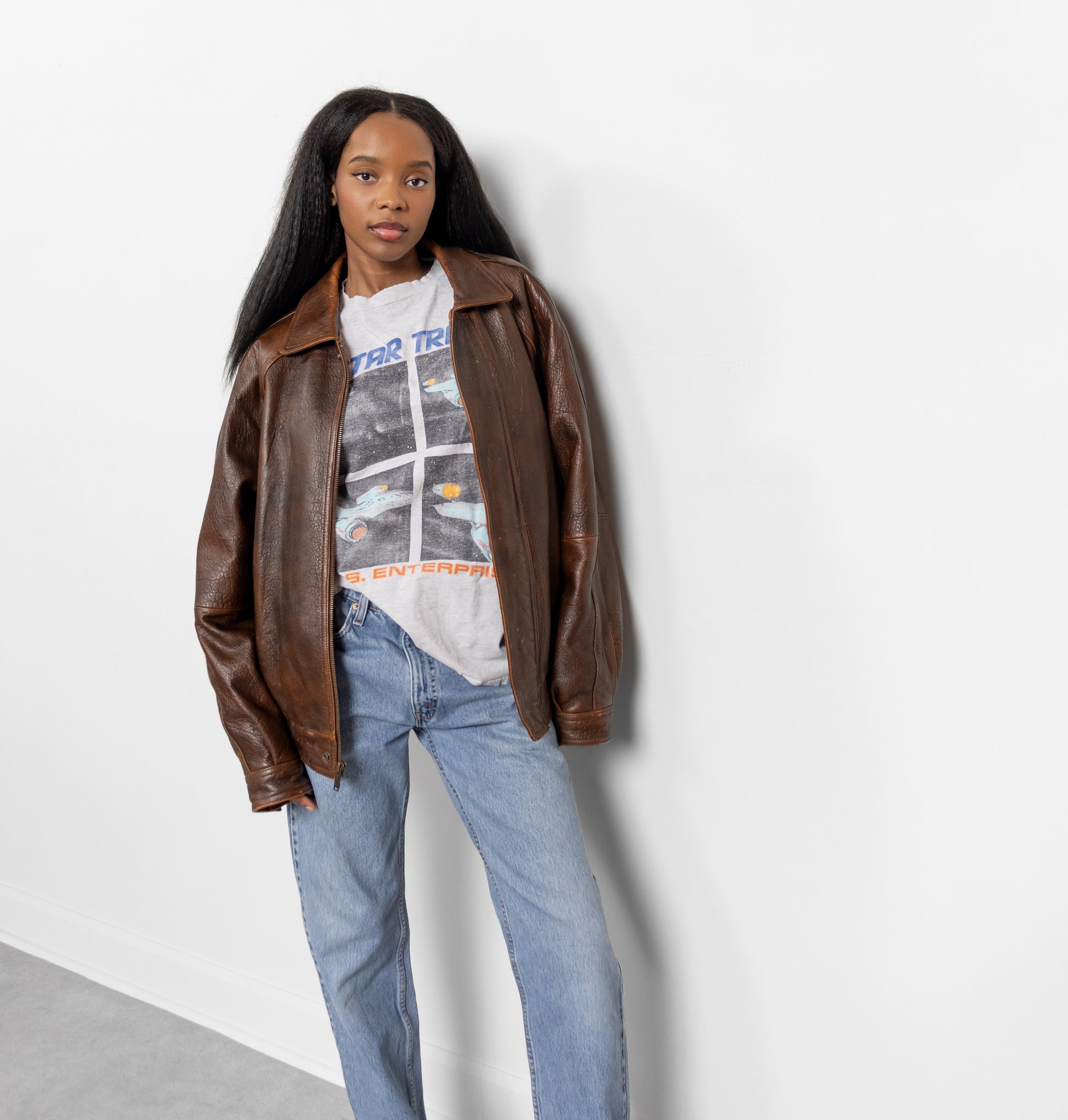 Leather Bomber
