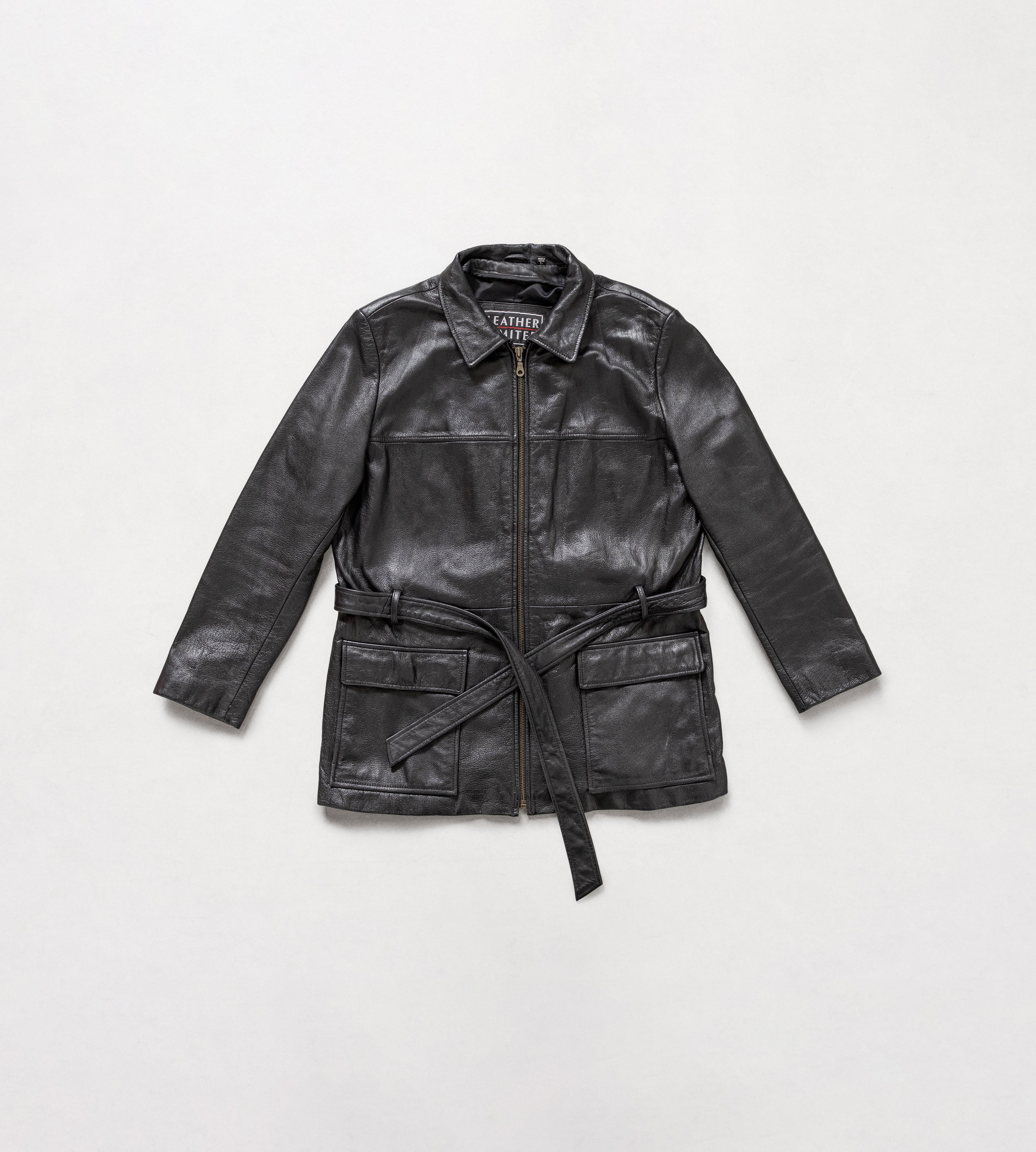 【美品が安い！】 90s Leather jacket (black) Mens Faux Leather Bomber Jacket 90s Vintage Biker Jackets