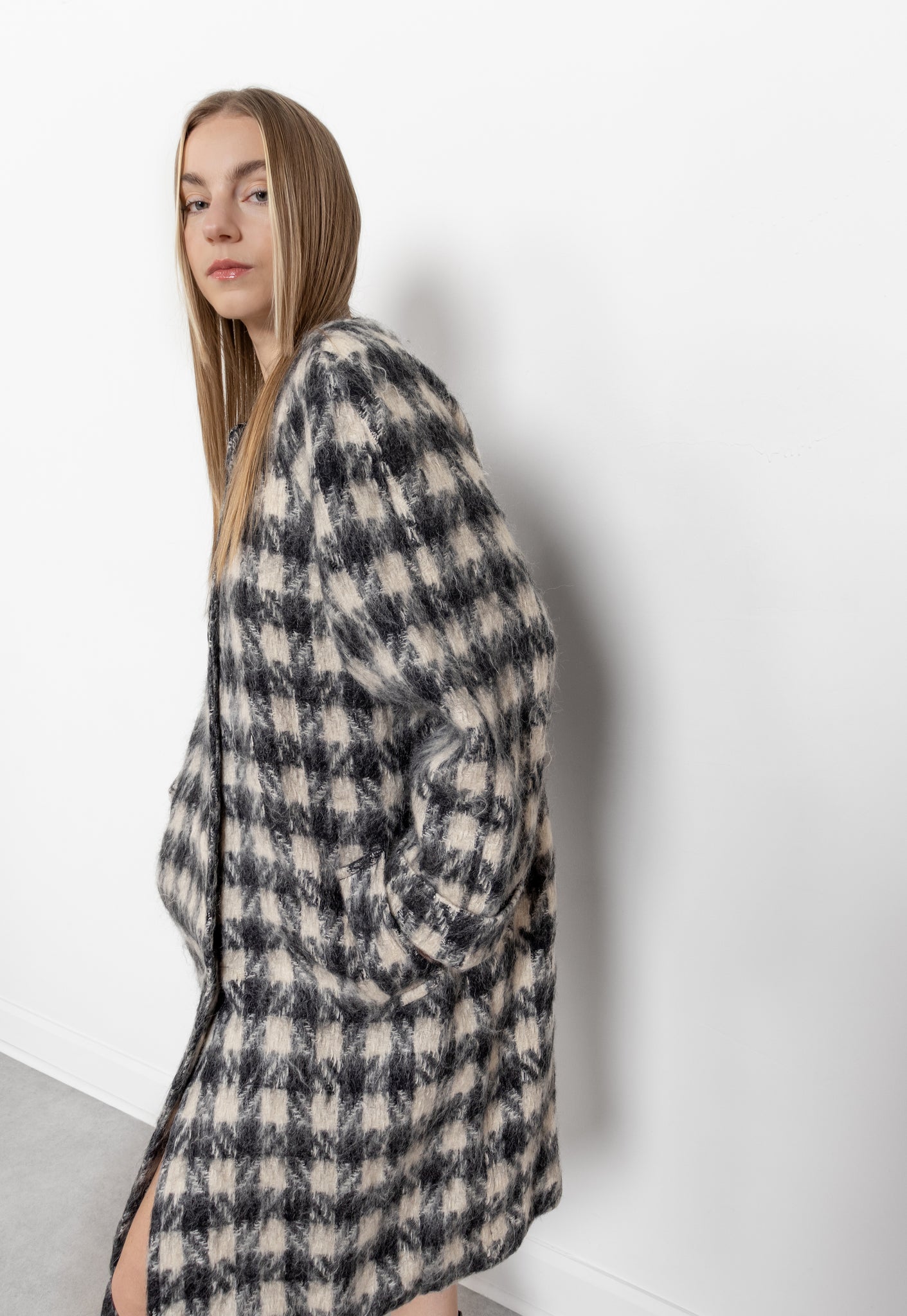 Mohair Houndstooth