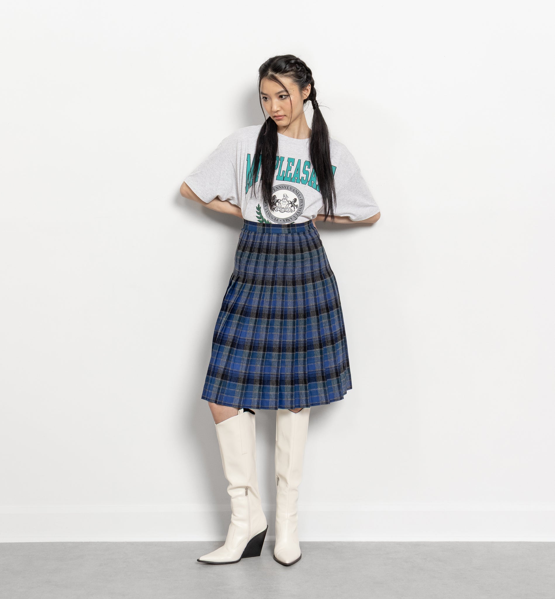 Pleated Plaid