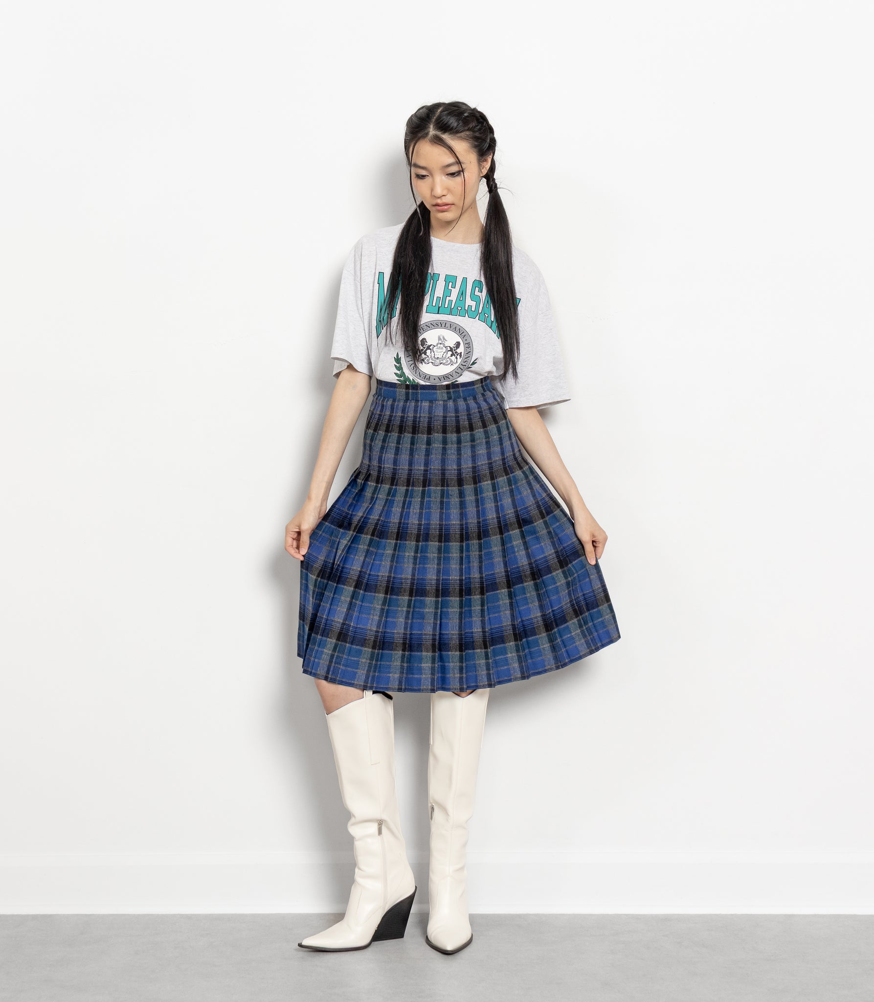 Pleated Plaid
