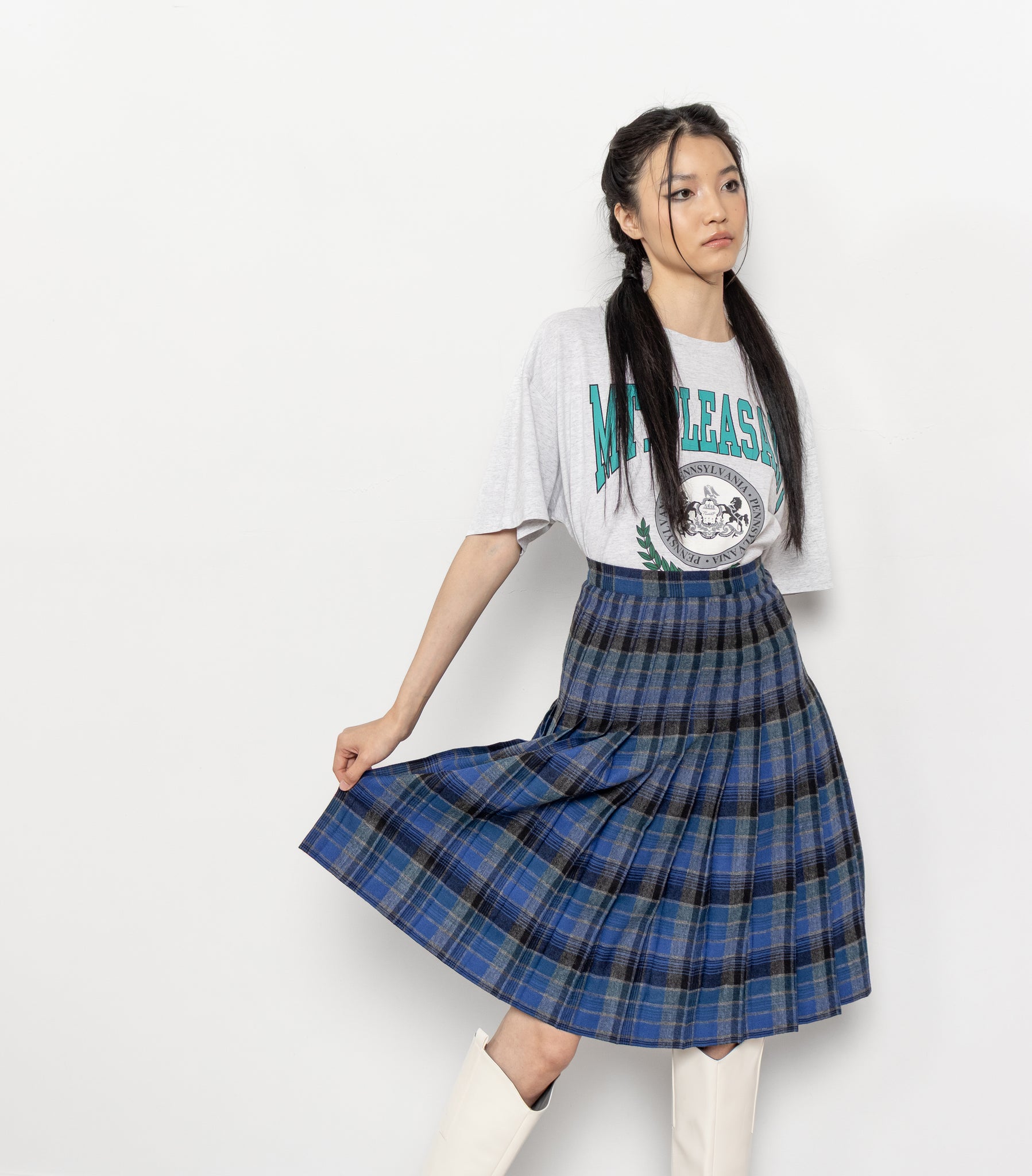 Pleated Plaid