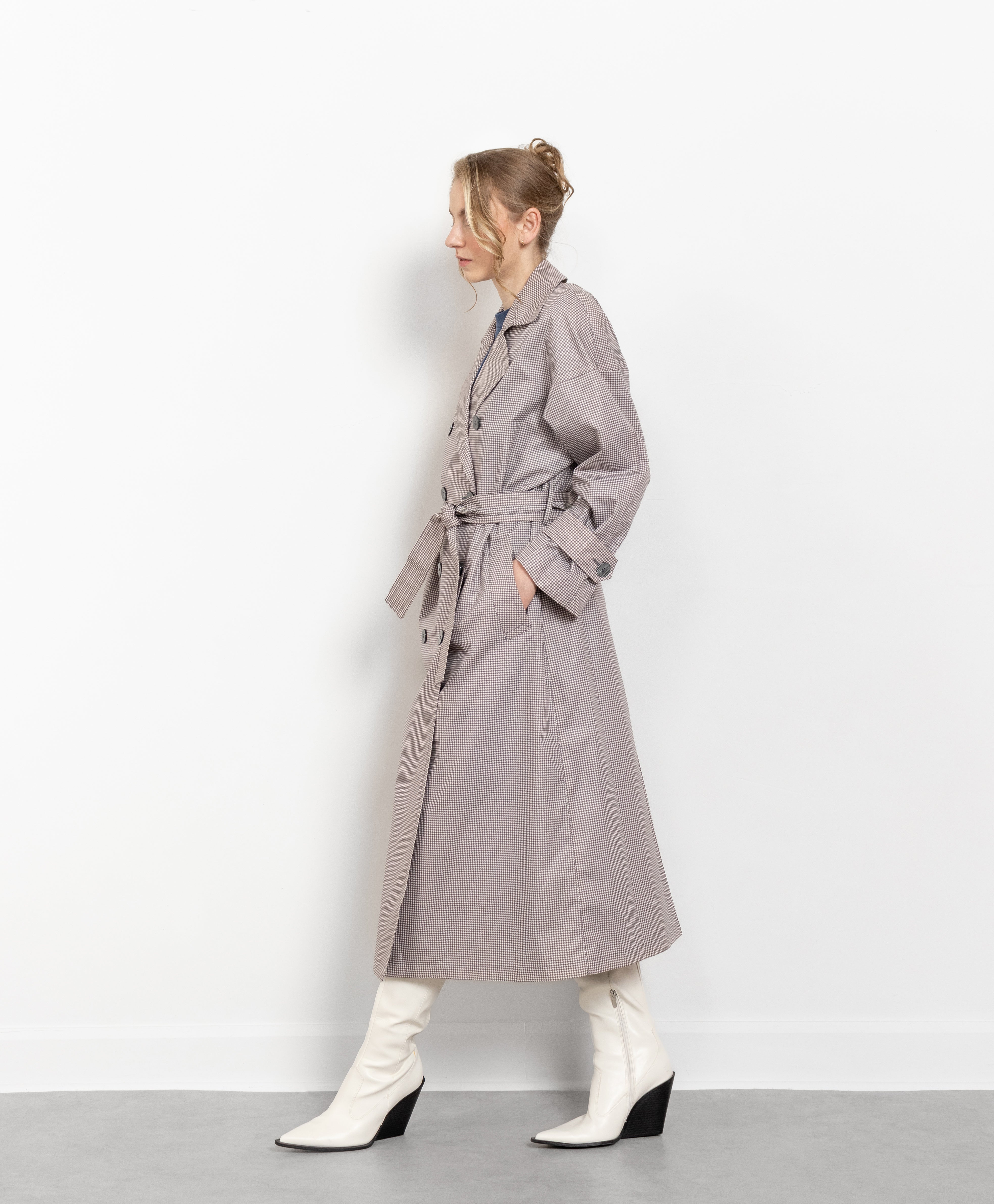 Vintage London Fog Classic Beige Cotton Maincoats Shell