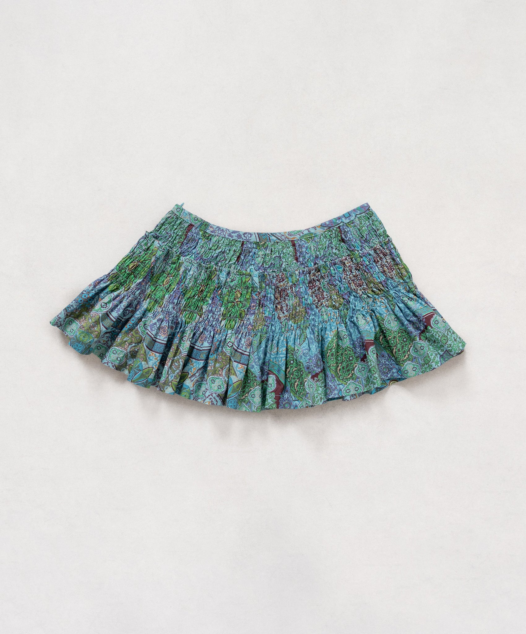 Patterned skirt on a white background