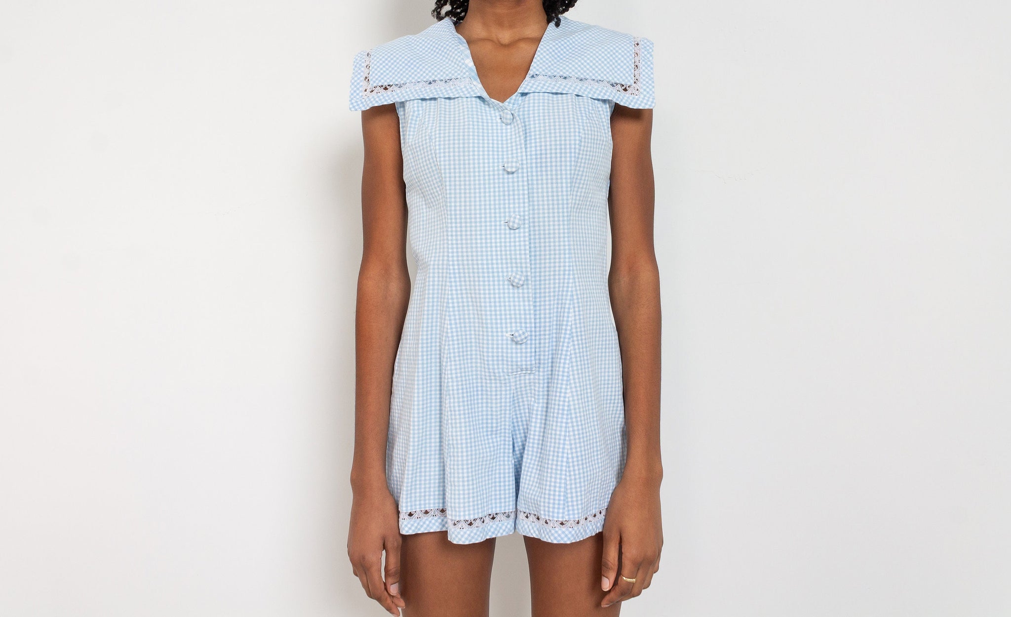 Gingham Romper