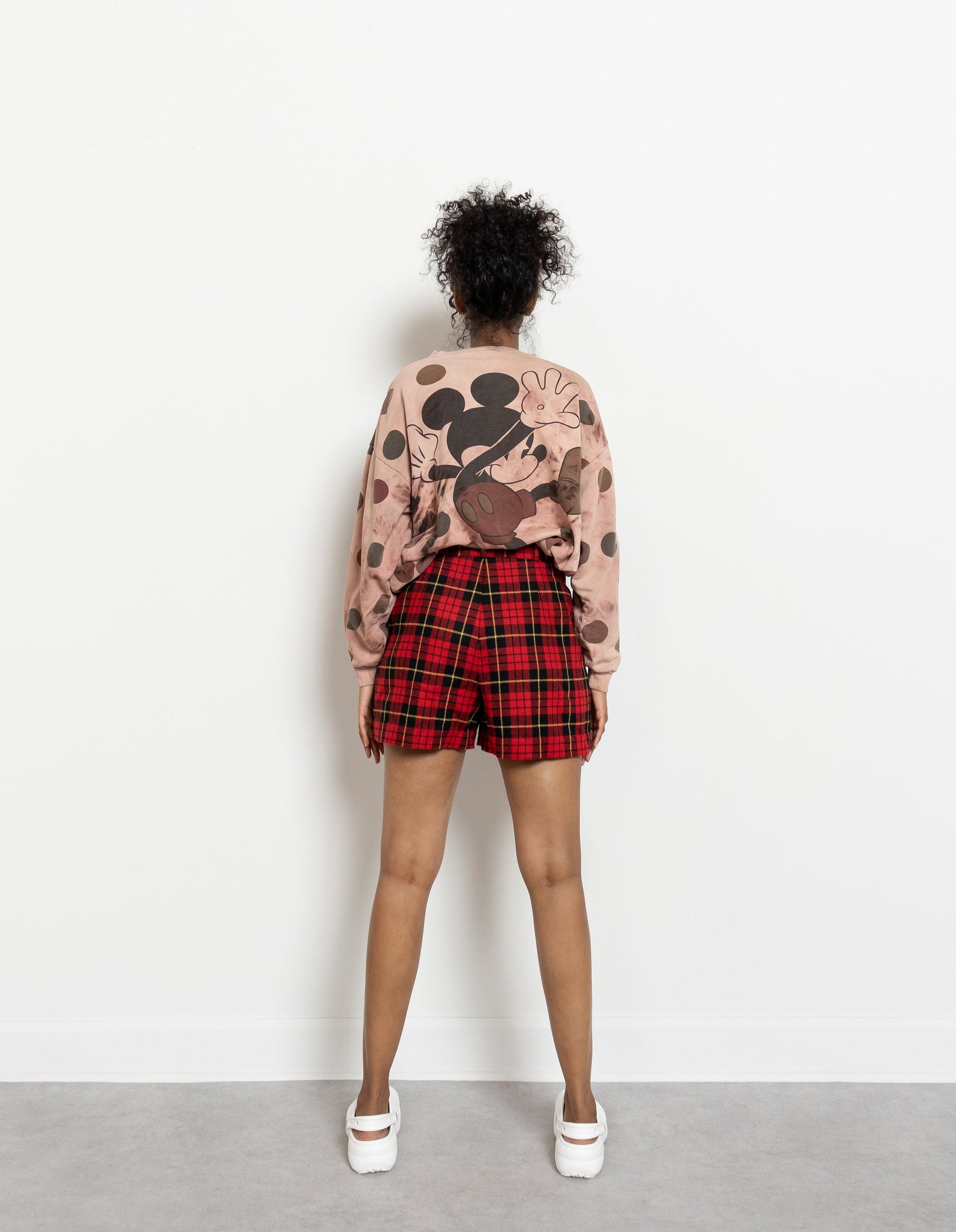 Plaid Wool Pleats