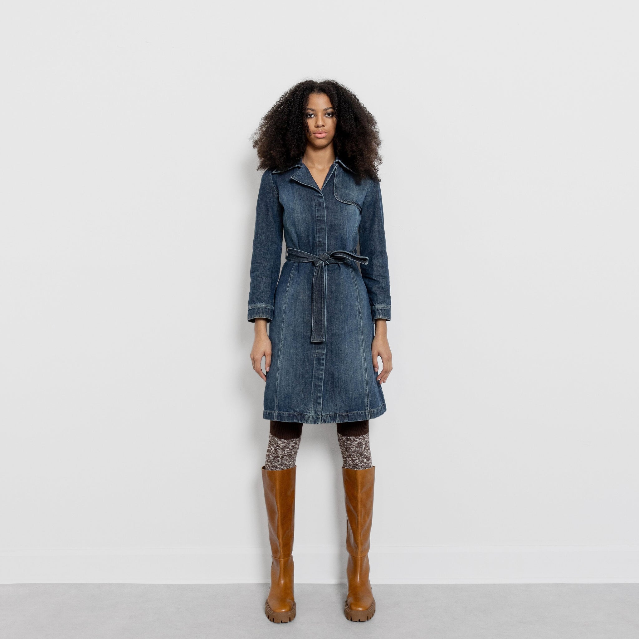 Y2K Denim Trench