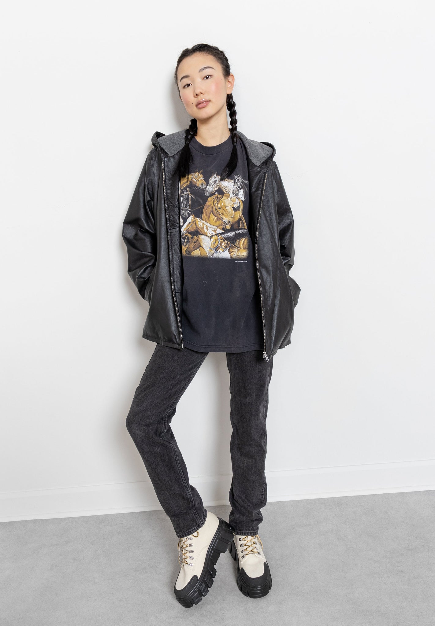 Hooded Leather