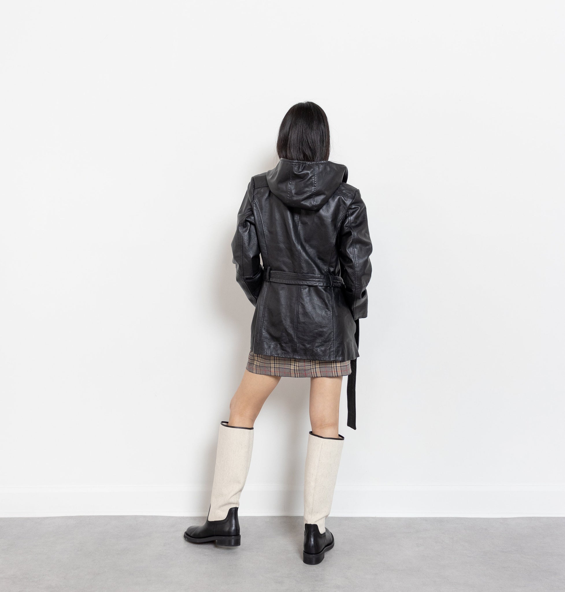 Hooded Leather