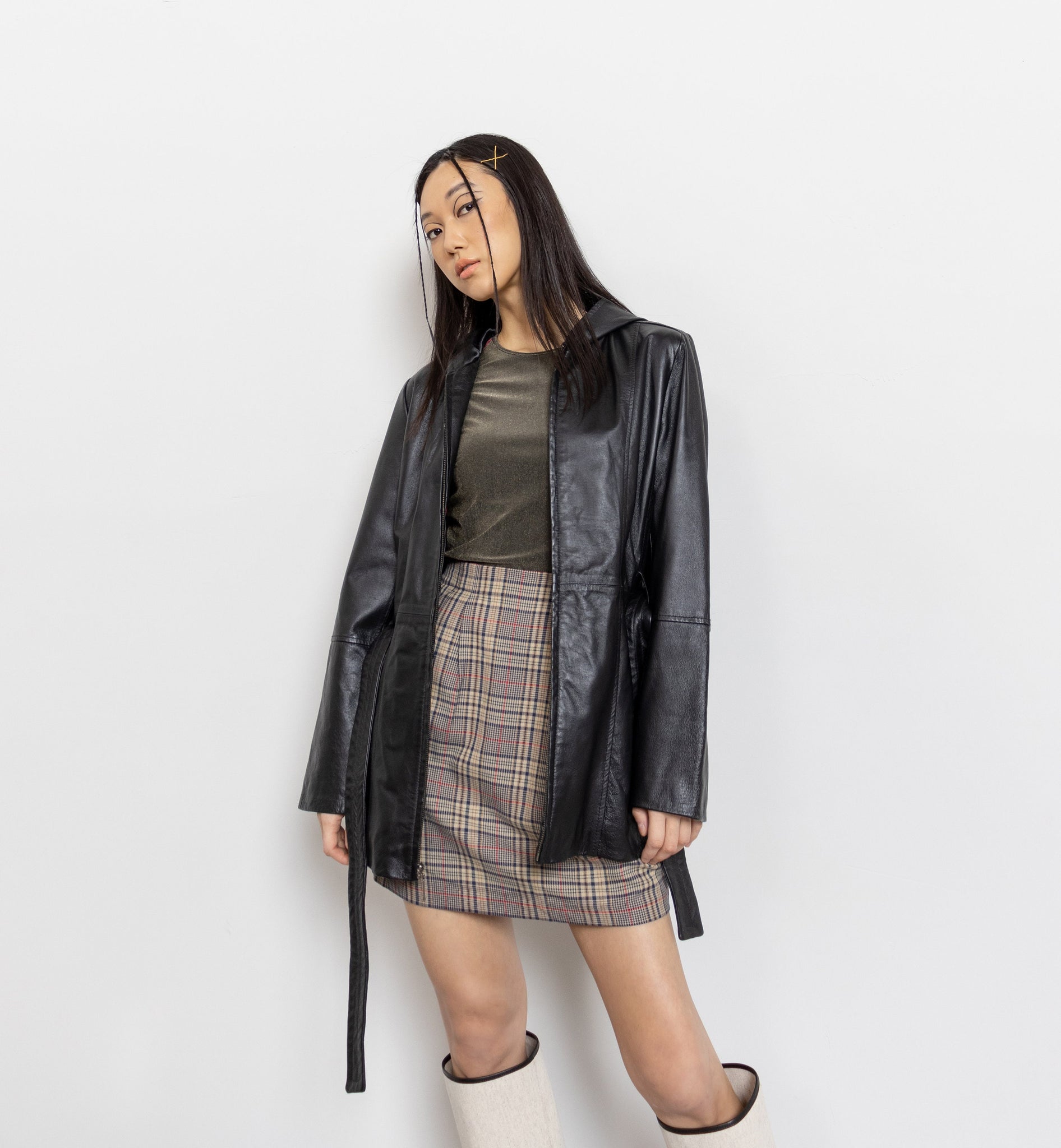 Hooded Leather