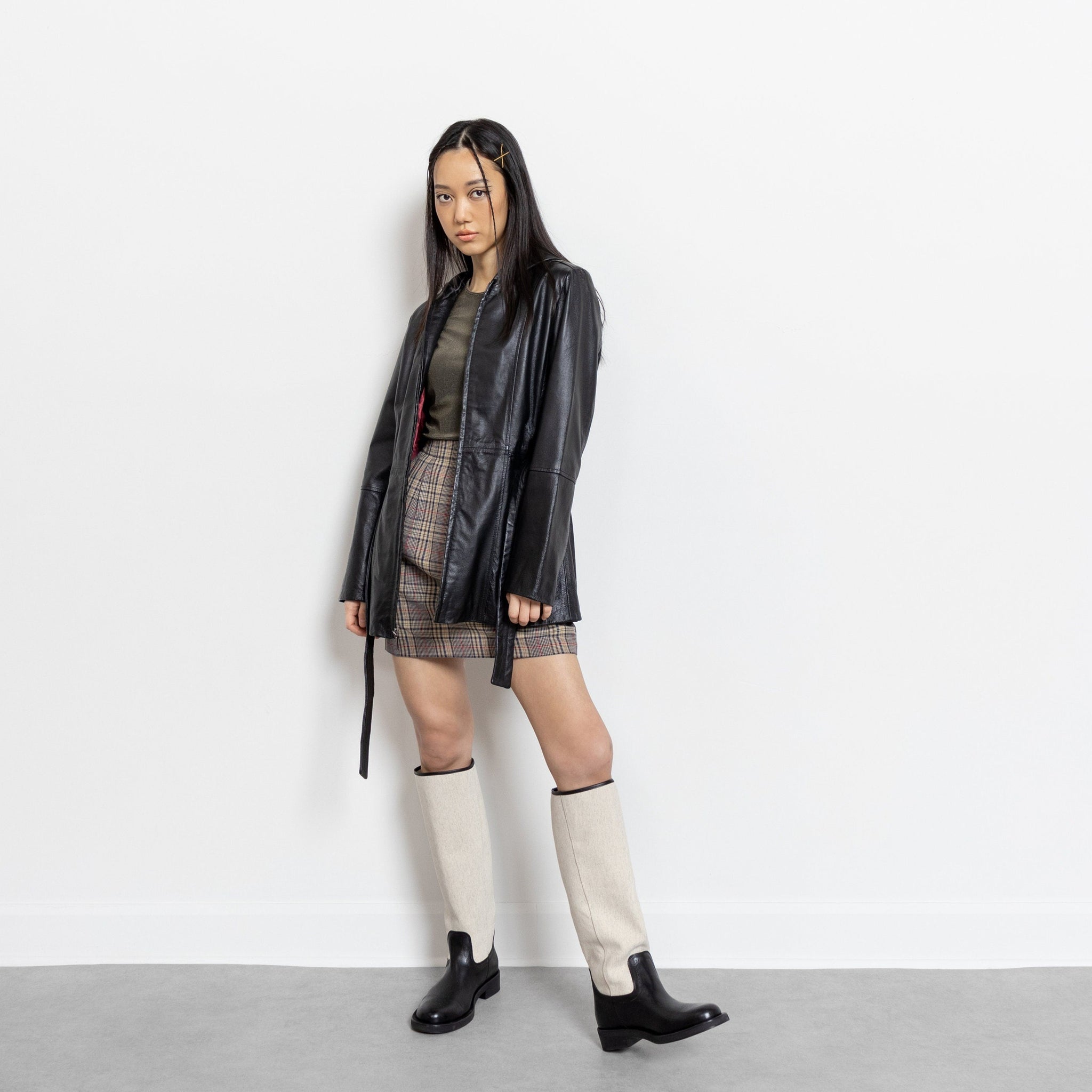 Hooded Leather