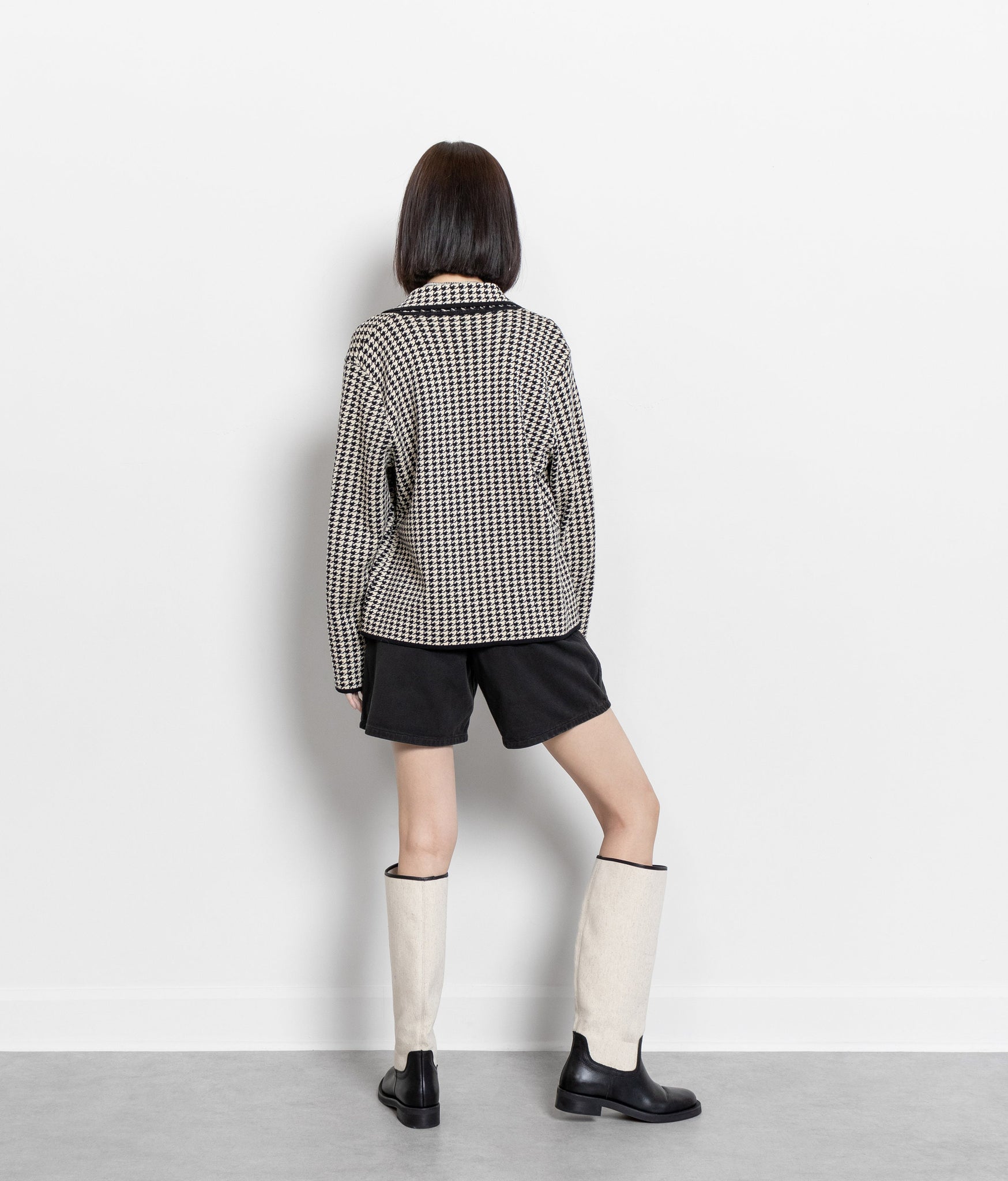 Houndstooth Cardi