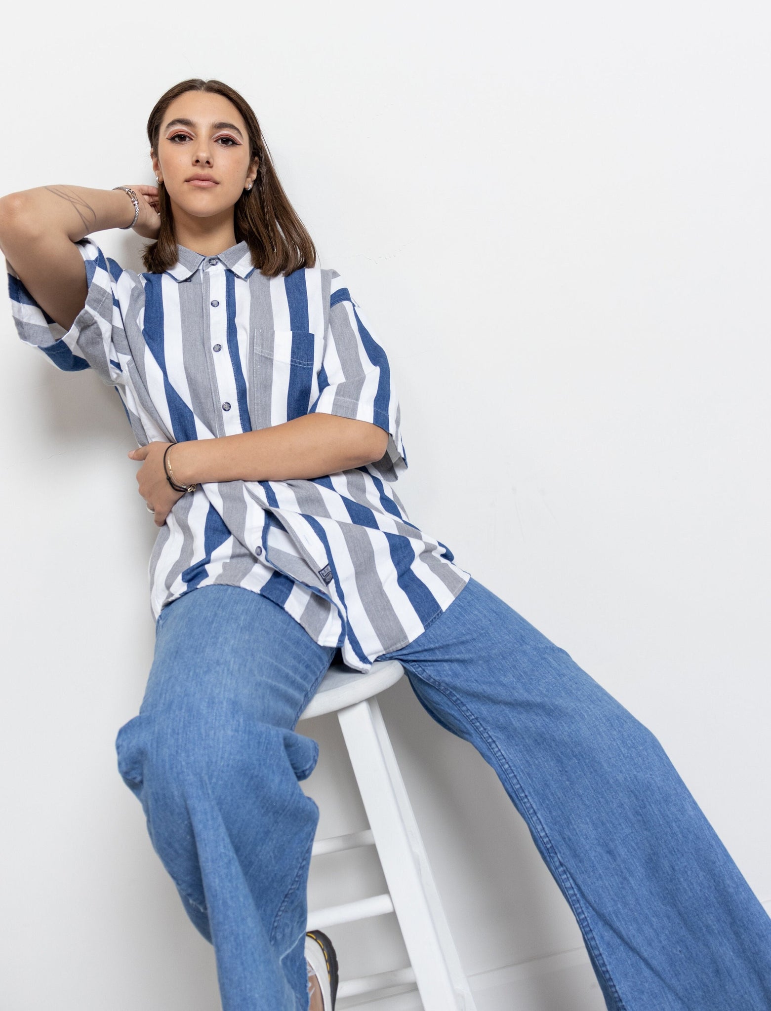 Stripe Jeans Wear