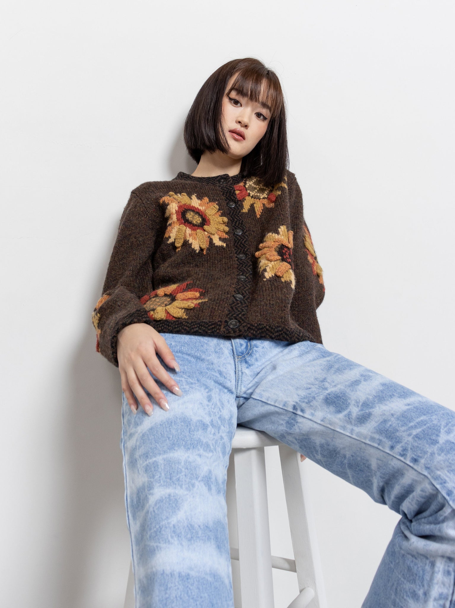 Wool Sunflowers