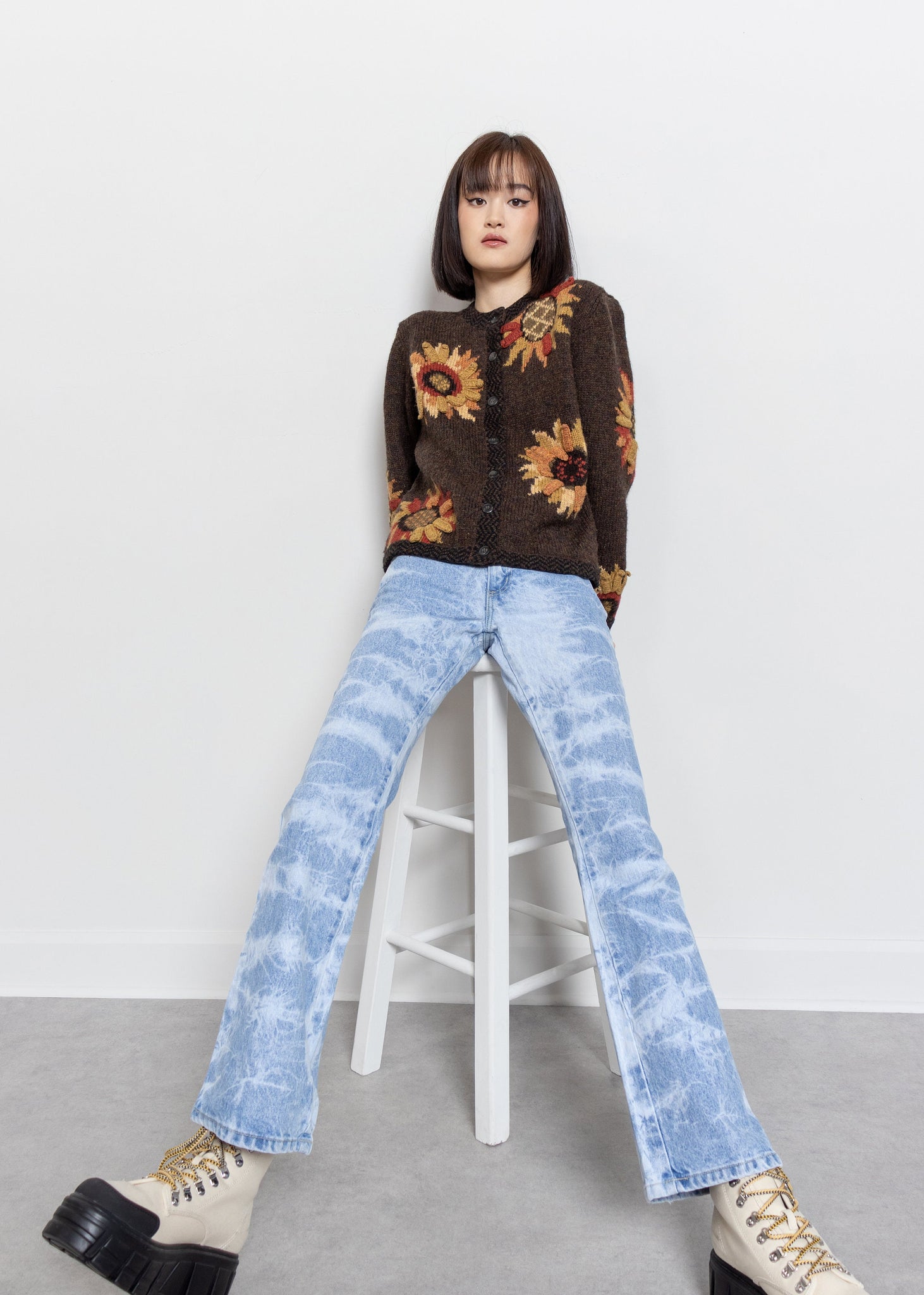 Wool Sunflowers