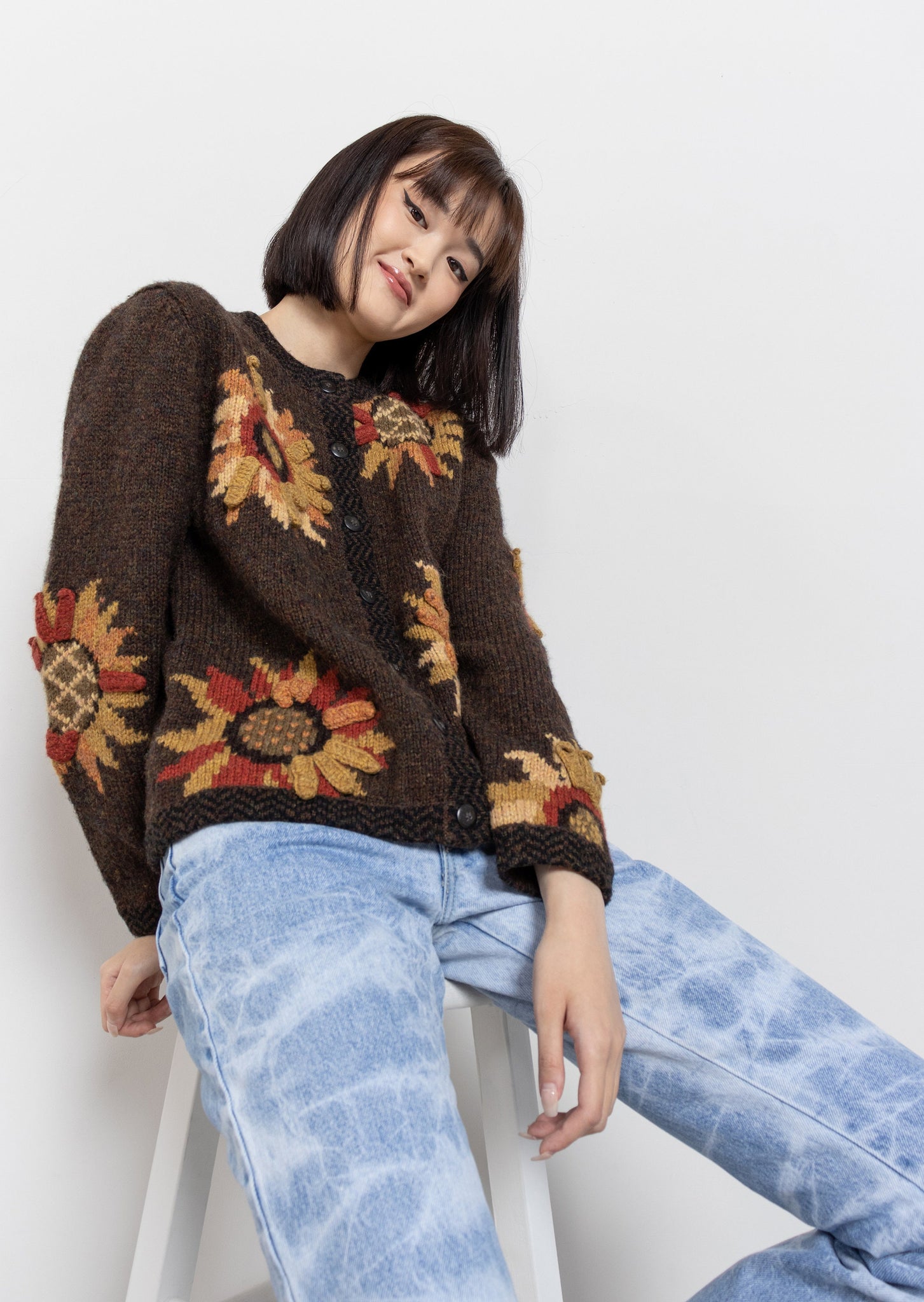Wool Sunflowers