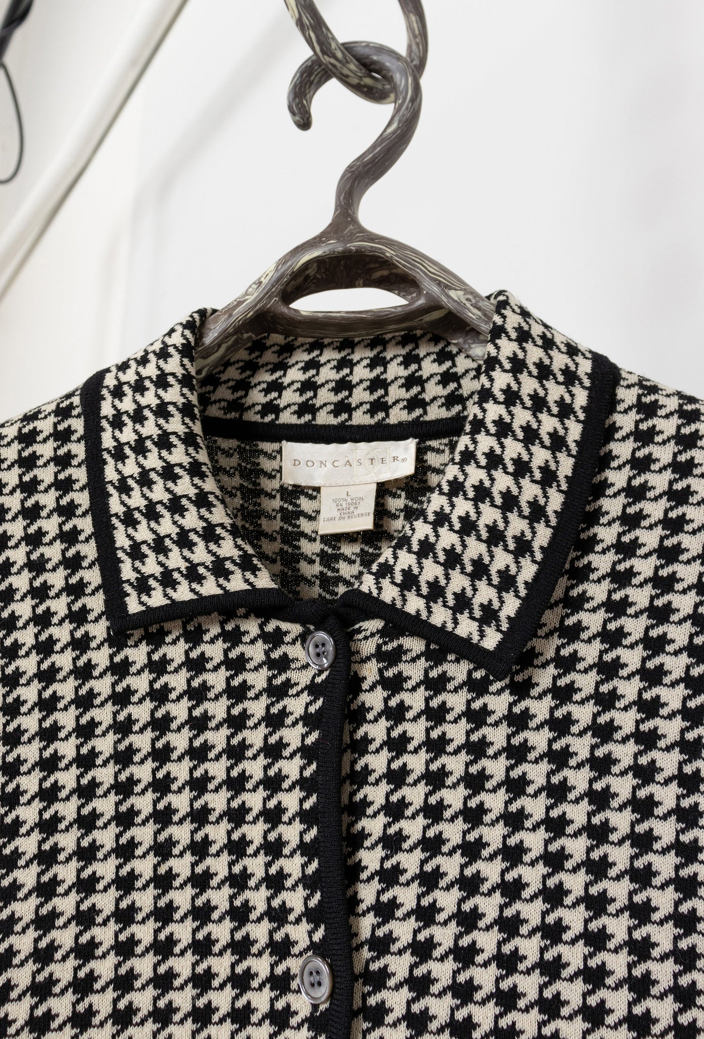 Houndstooth Cardi