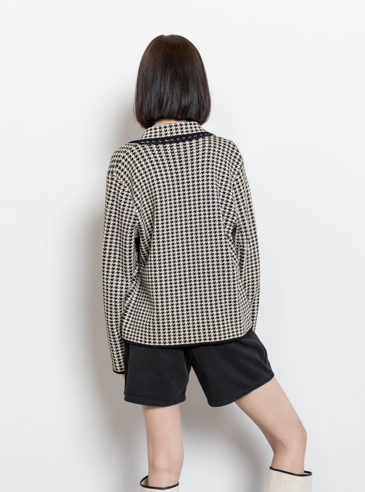 Houndstooth Cardi