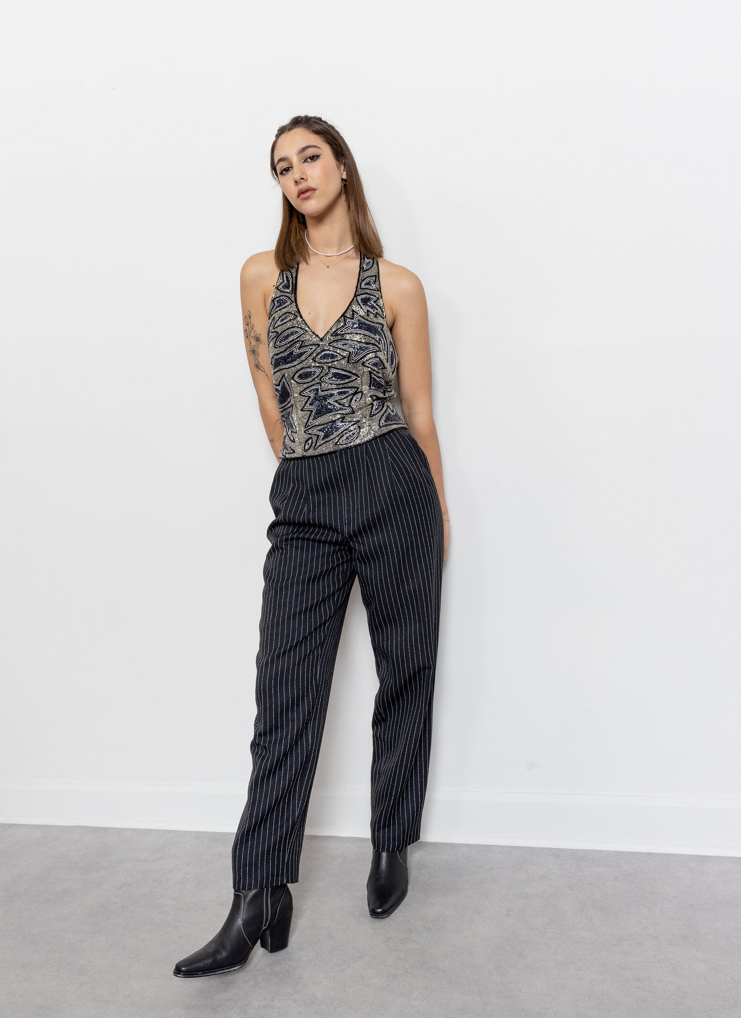 Sequin Halter