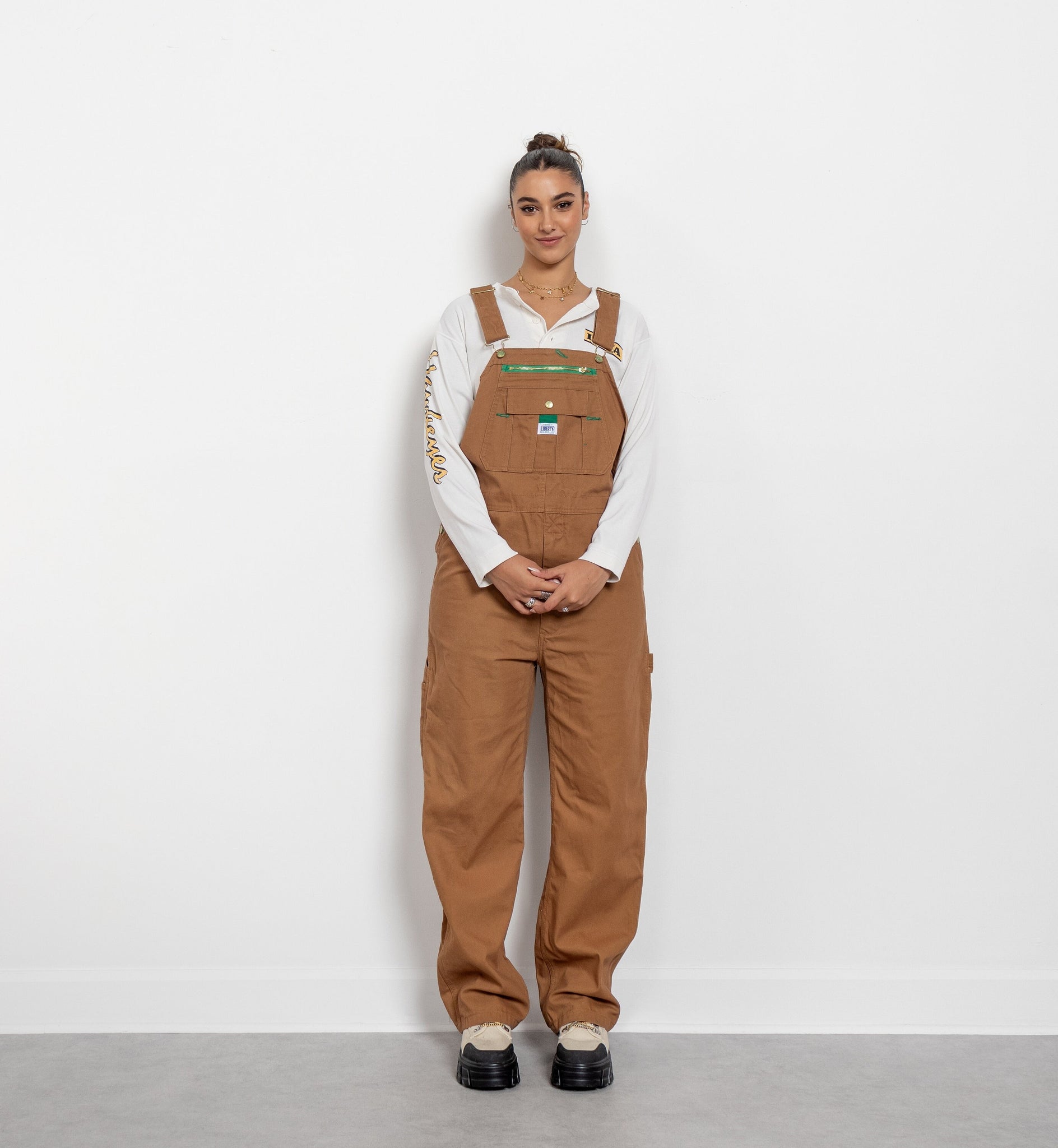 Liberty Overalls Tan Bib Overalls Vintage Workwear Dungarees