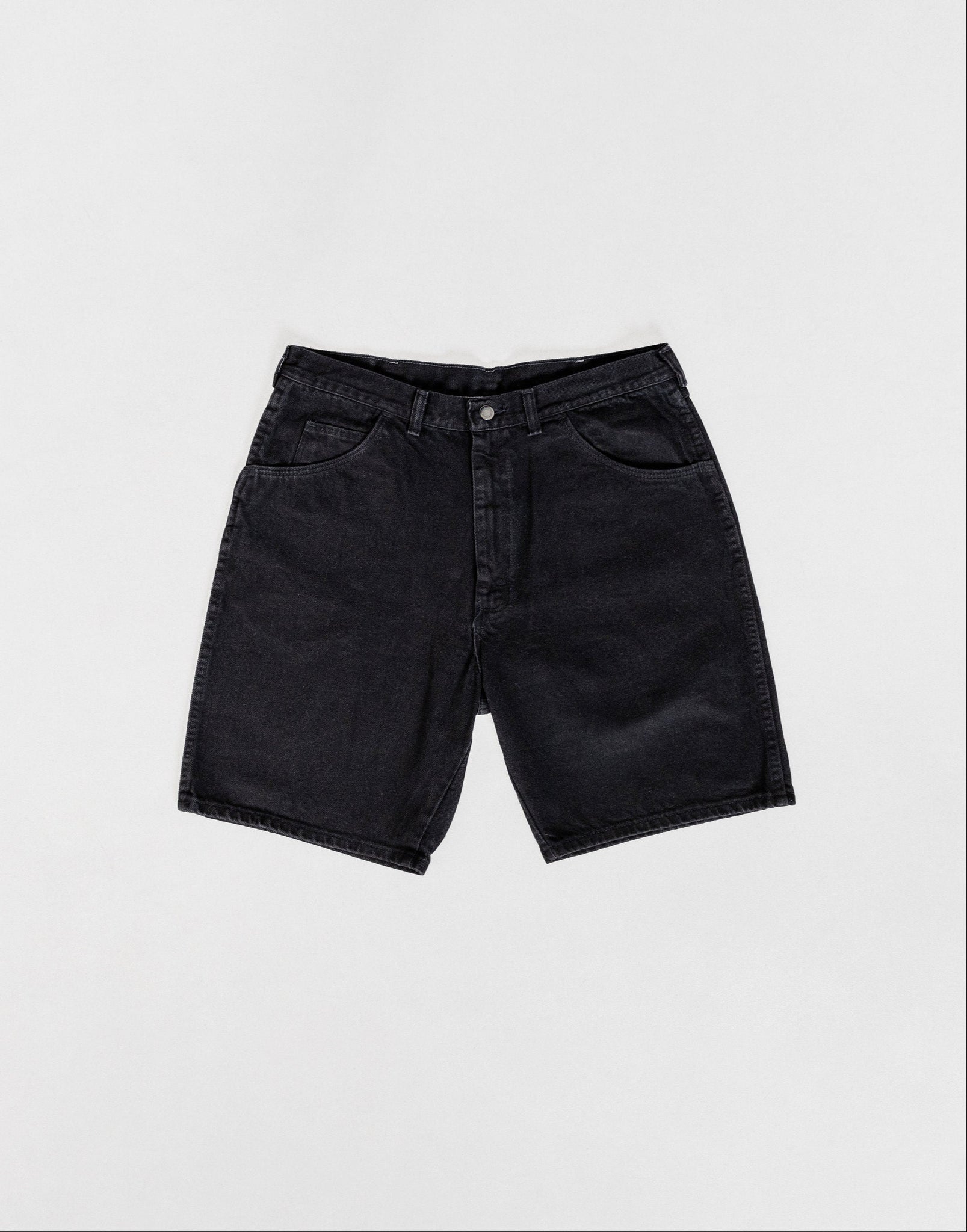 Black shorts on a white background
